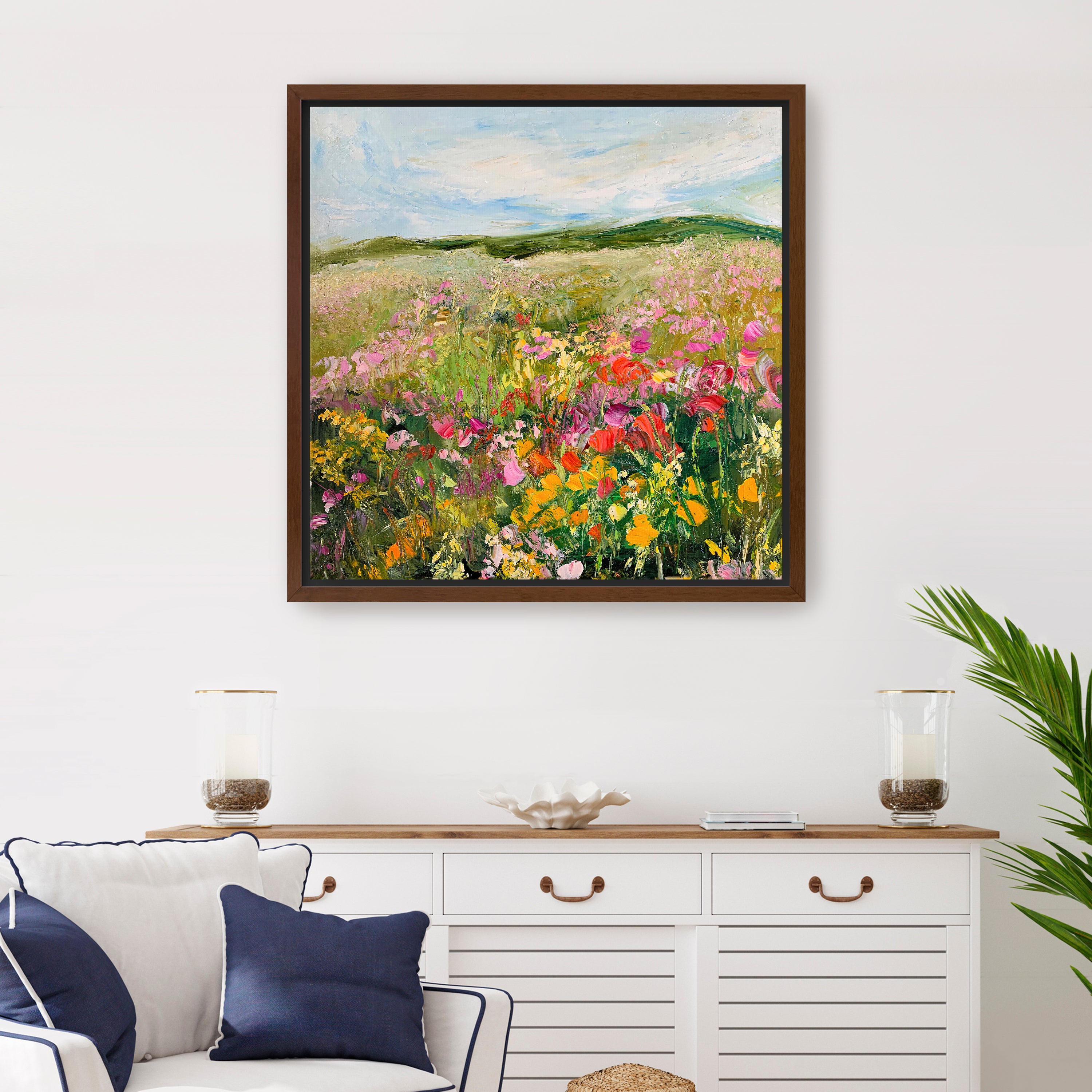 Wild Flowers Meadow Canvas Giclee