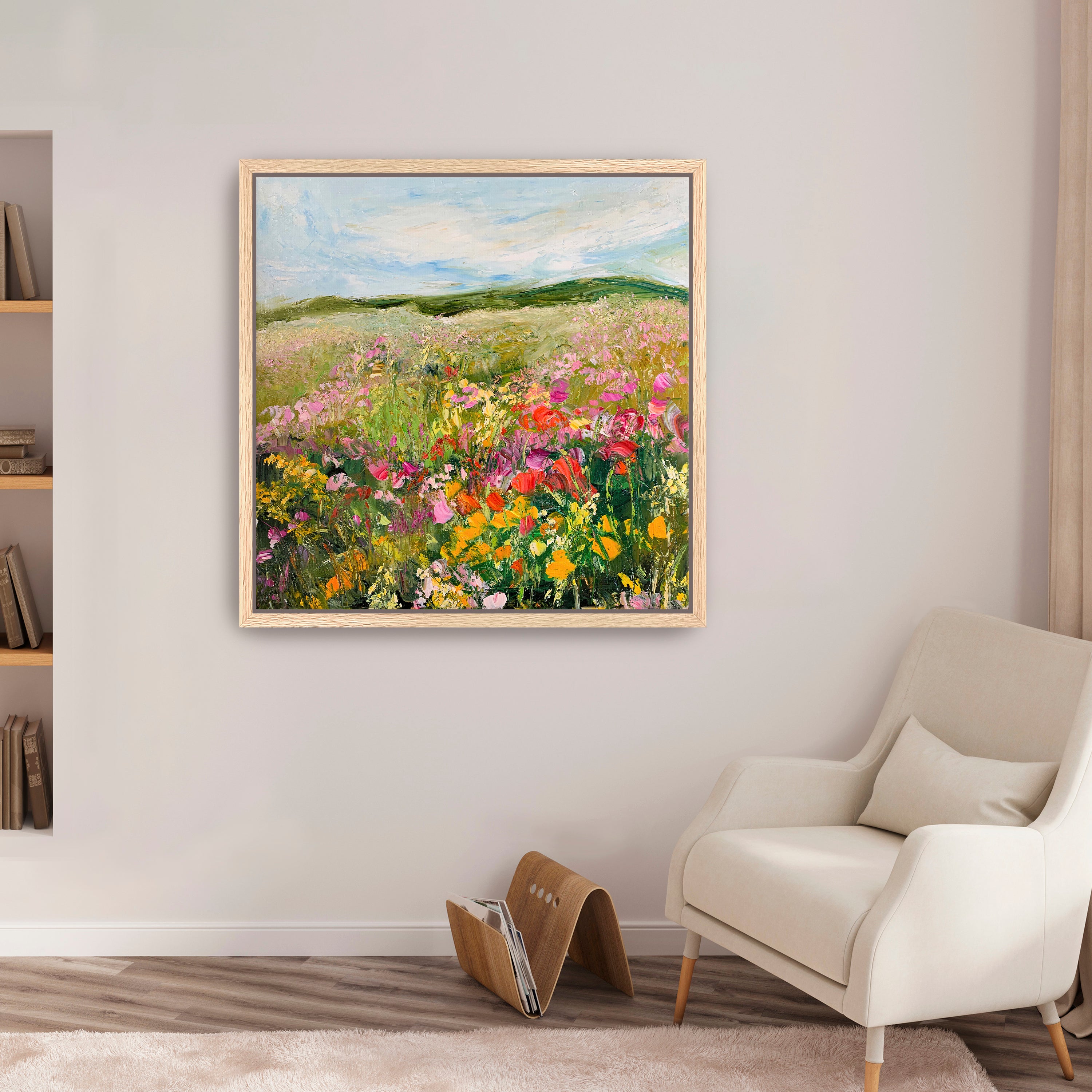 Wild Flowers Meadow Canvas Giclee