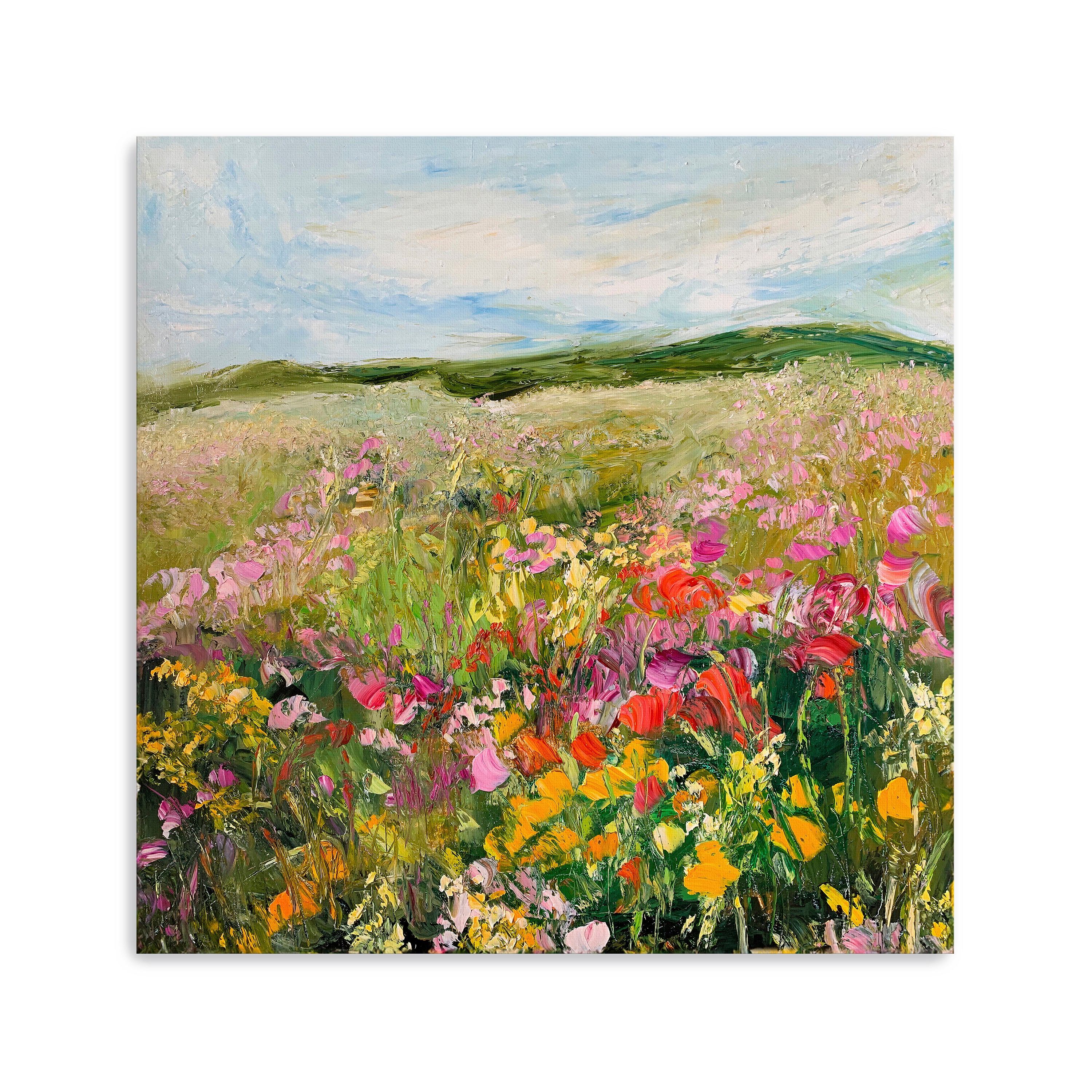 Wild Flowers Meadow Canvas Giclee