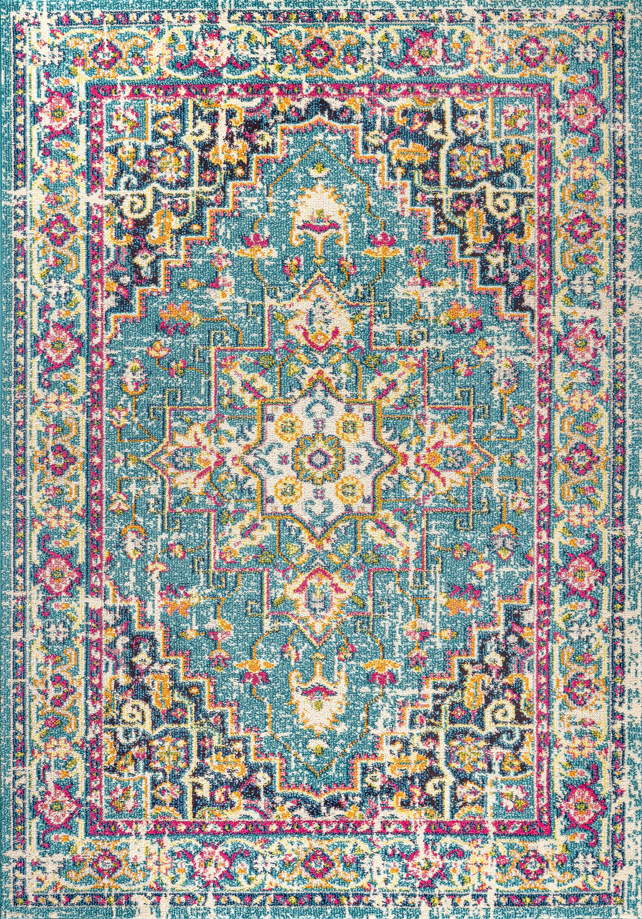 Brooklyn Geometric Medallion Area Rug