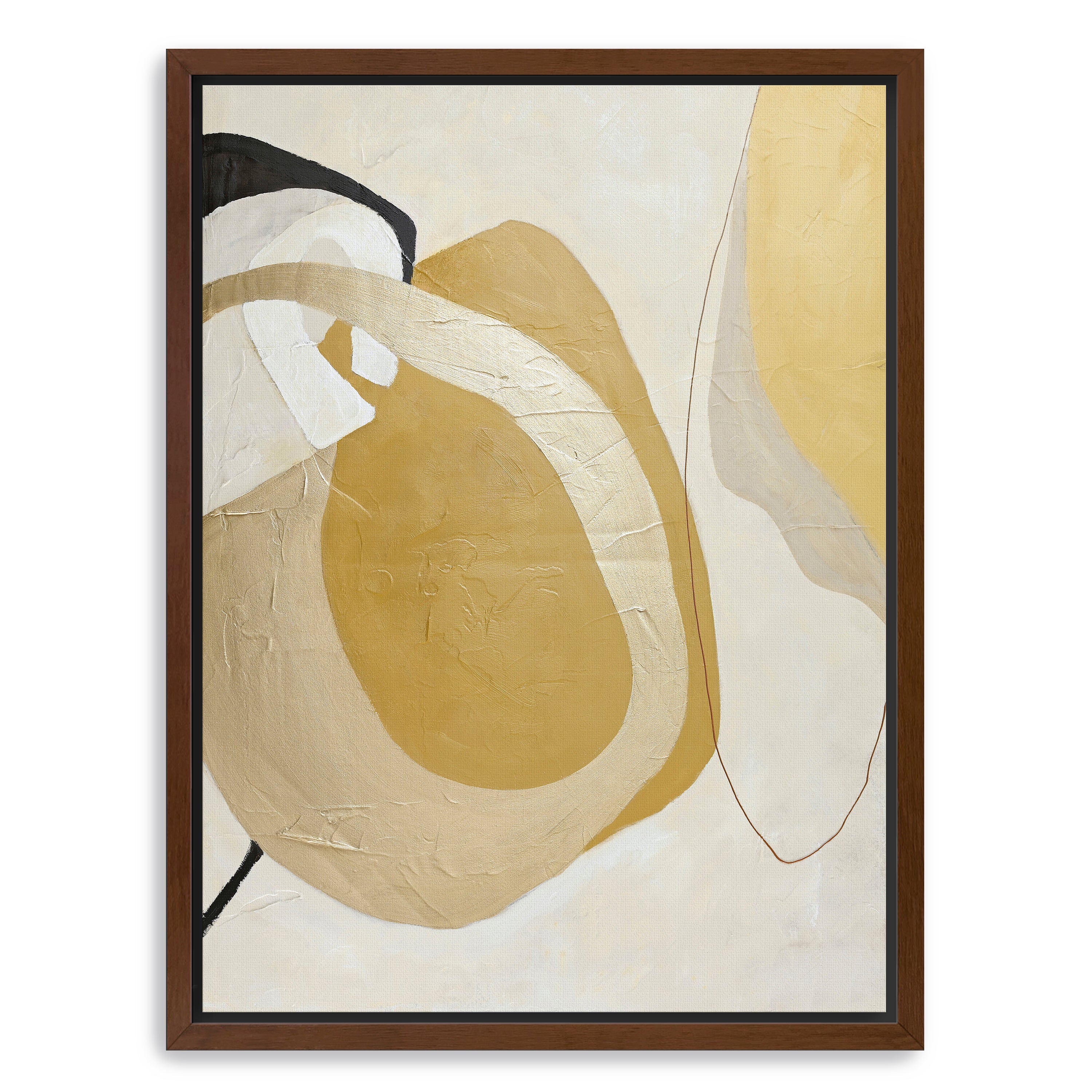 Stardust Canvas Giclee with Dark Walnut Frame
