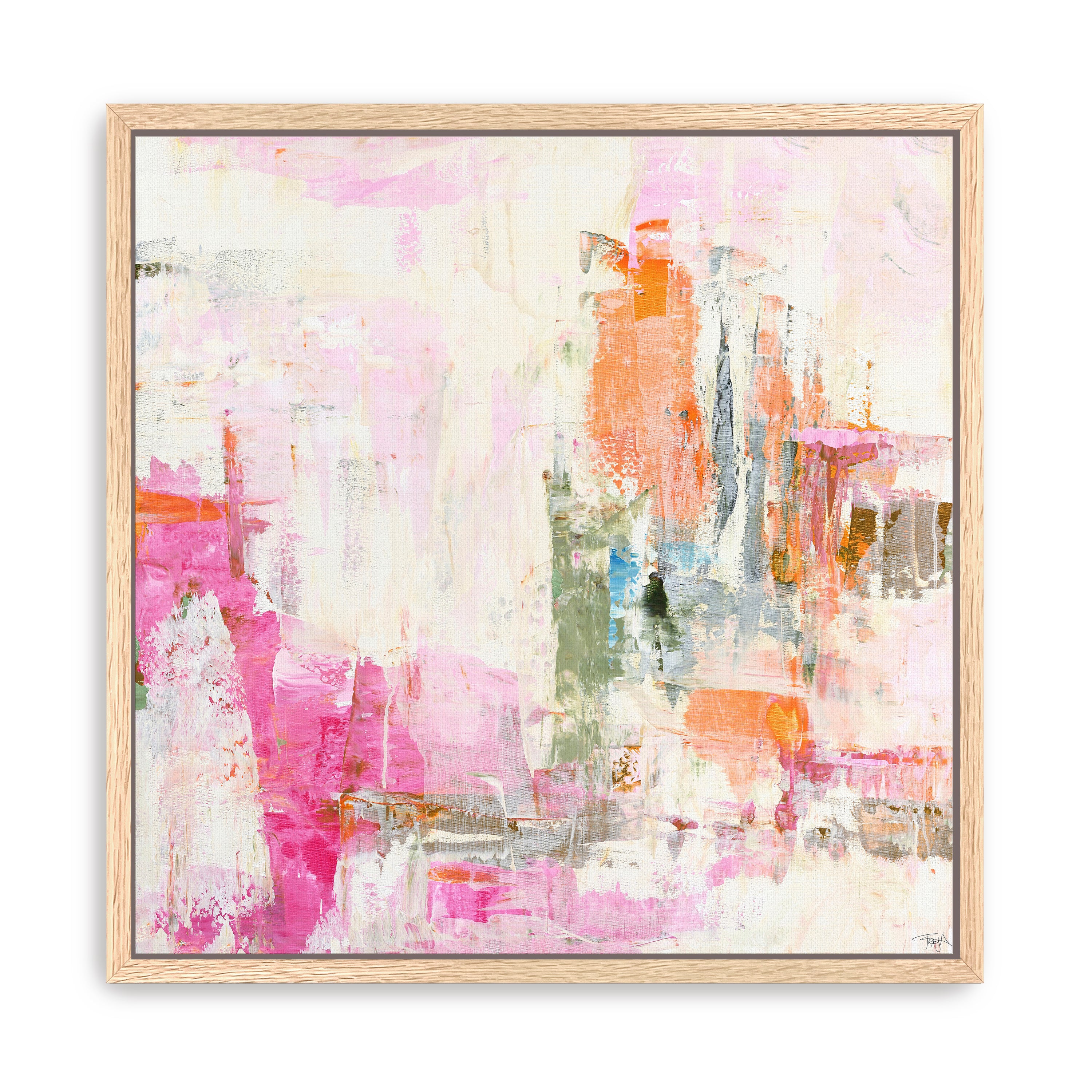 New Age Pink 1 Canvas Giclee
