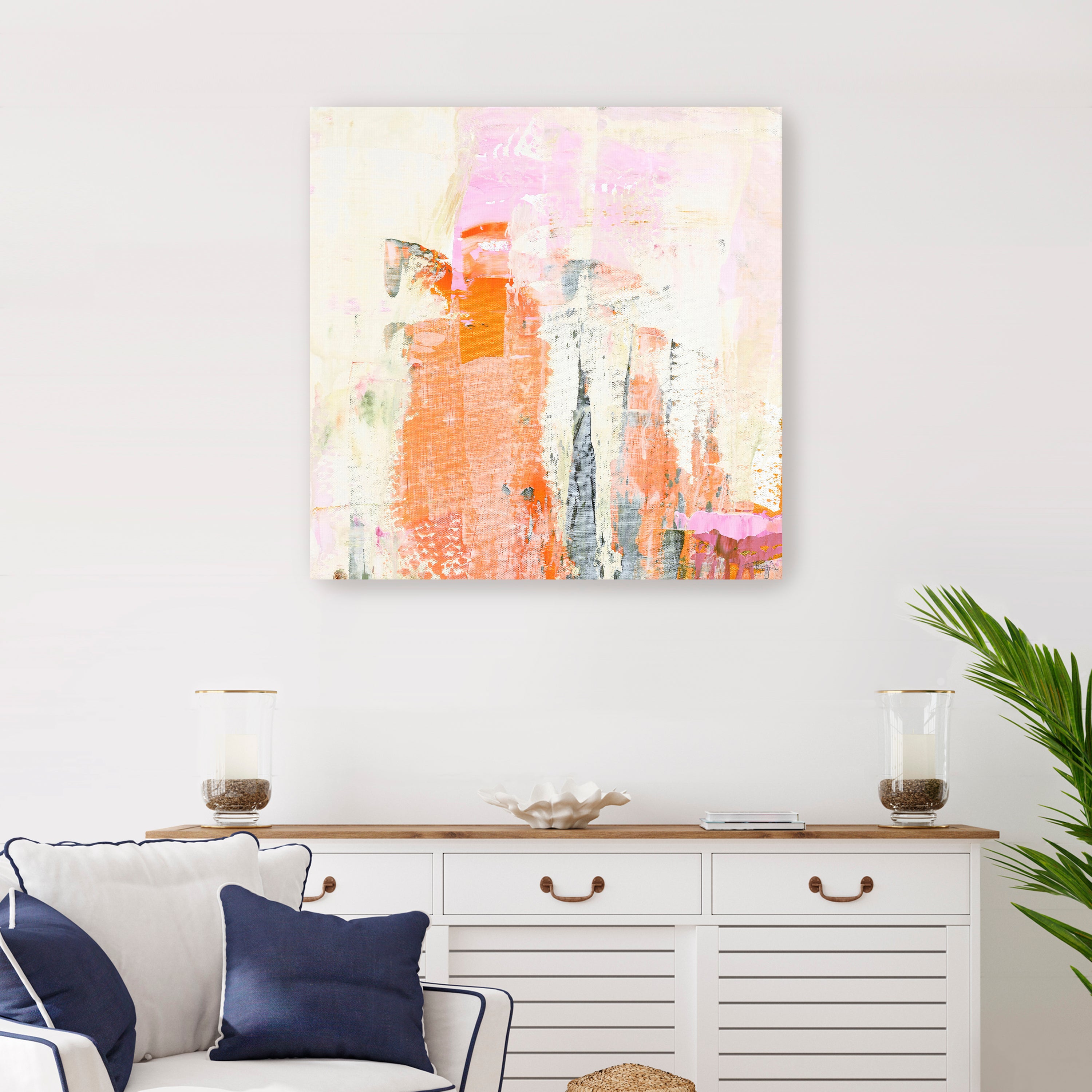 New Age Pink 2 Canvas Giclee