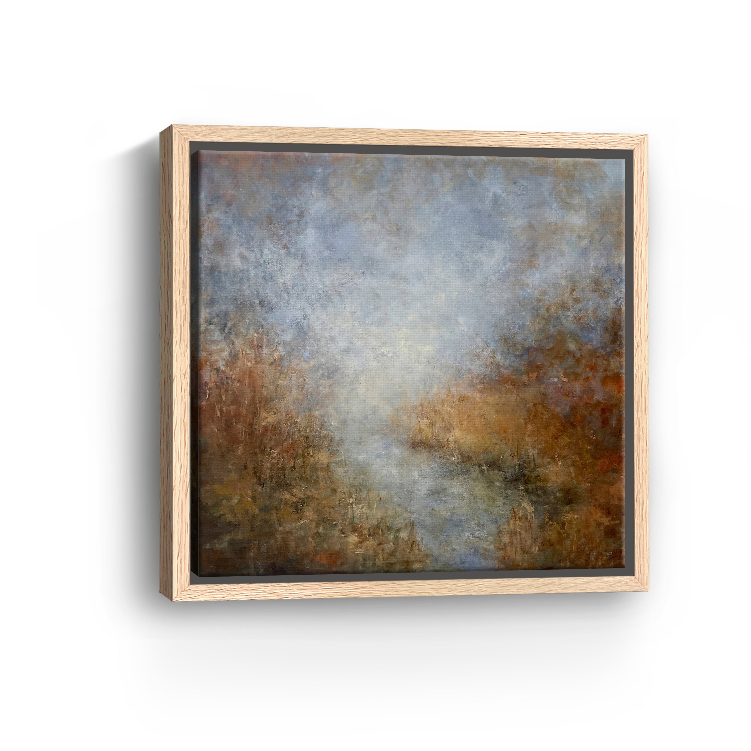 Foggy Lake Canvas Giclee Wall Art