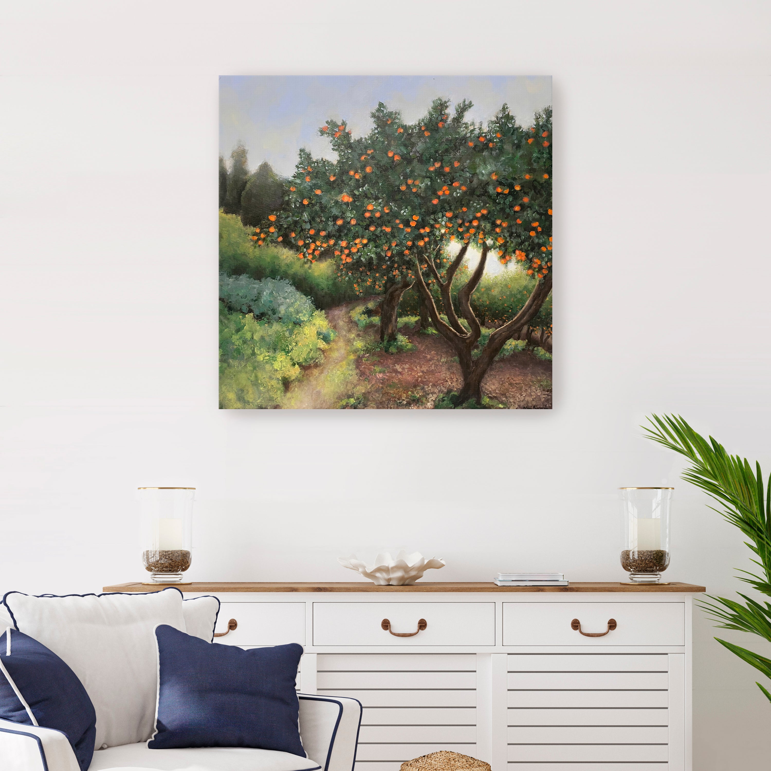 Orange Trees Canvas Giclee