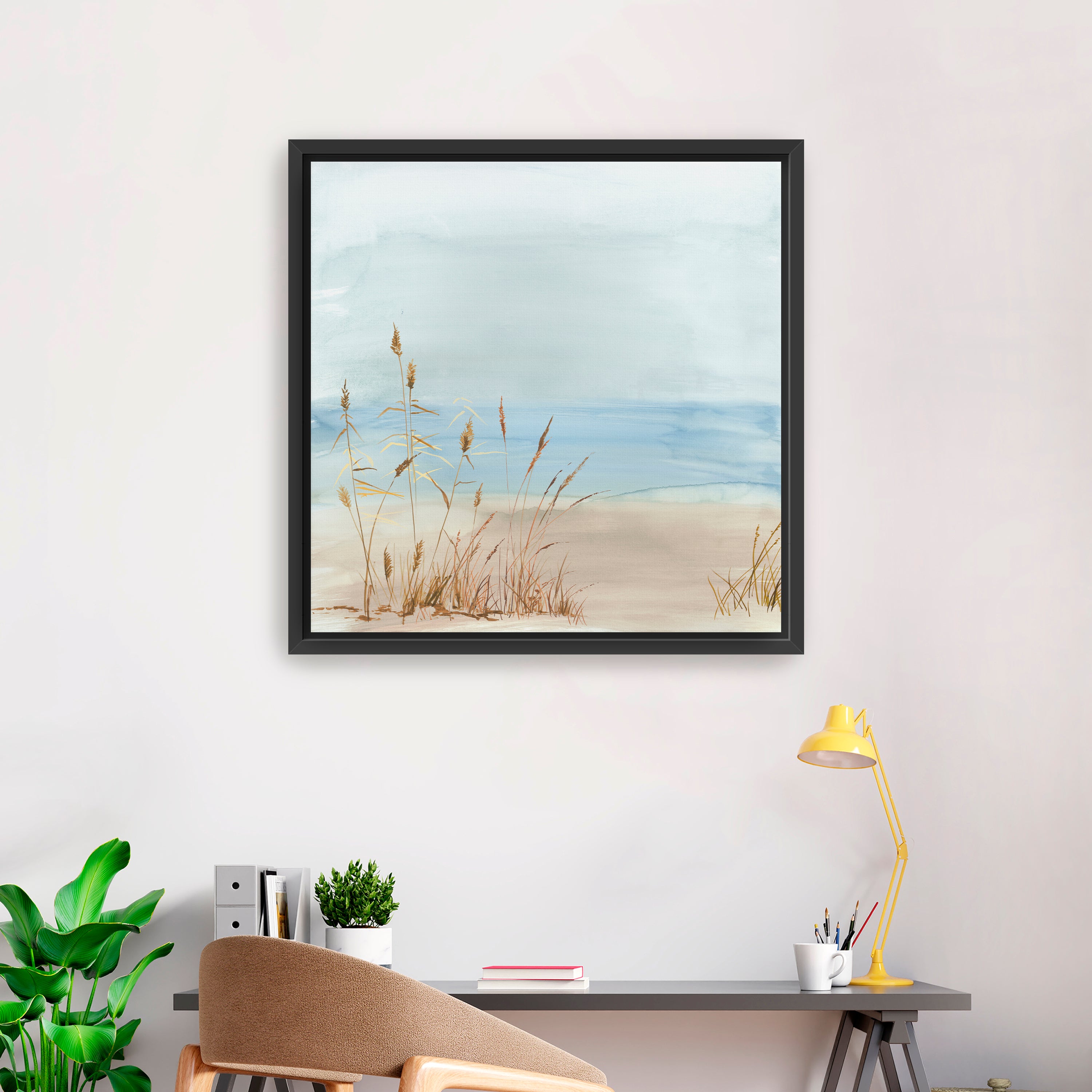 Beachside Grasses in Tranquil Light Canvas Giclee