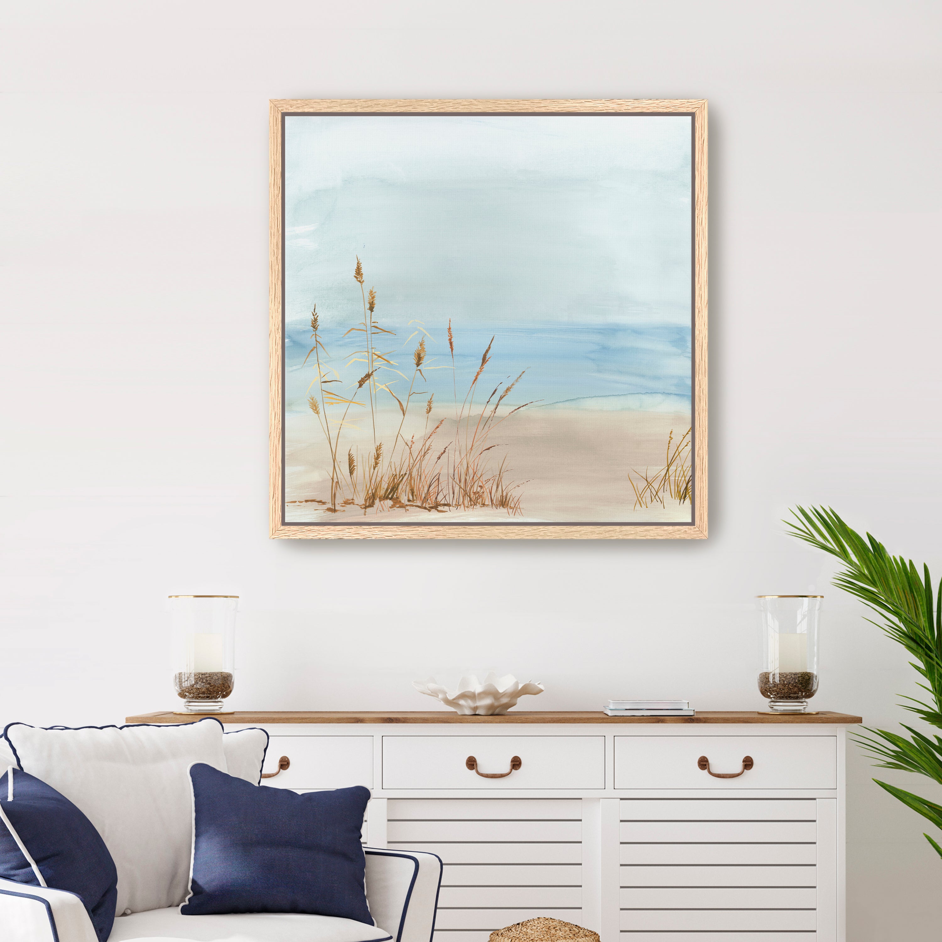 Beachside Grasses in Tranquil Light Canvas Giclee