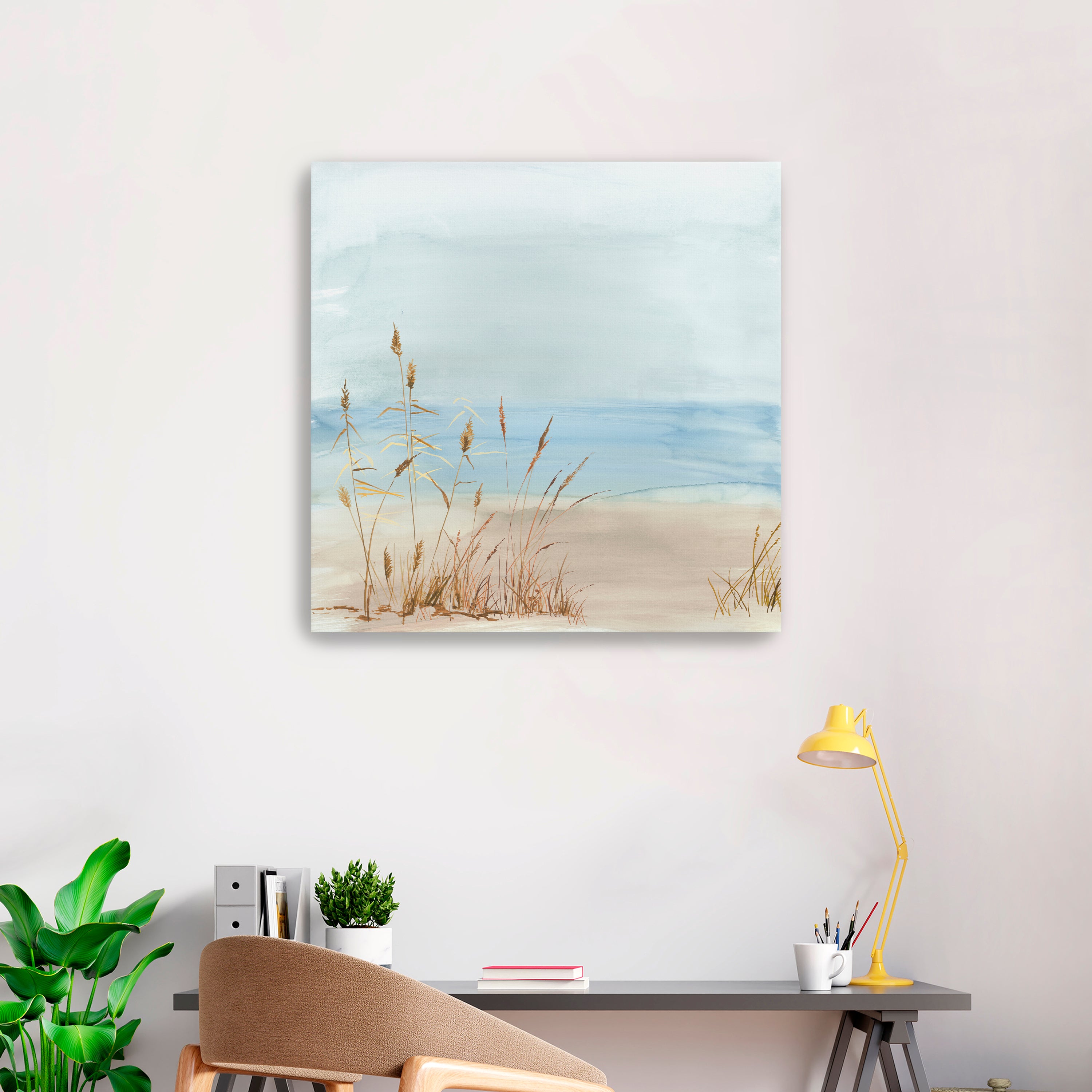 Beachside Grasses in Tranquil Light Canvas Giclee