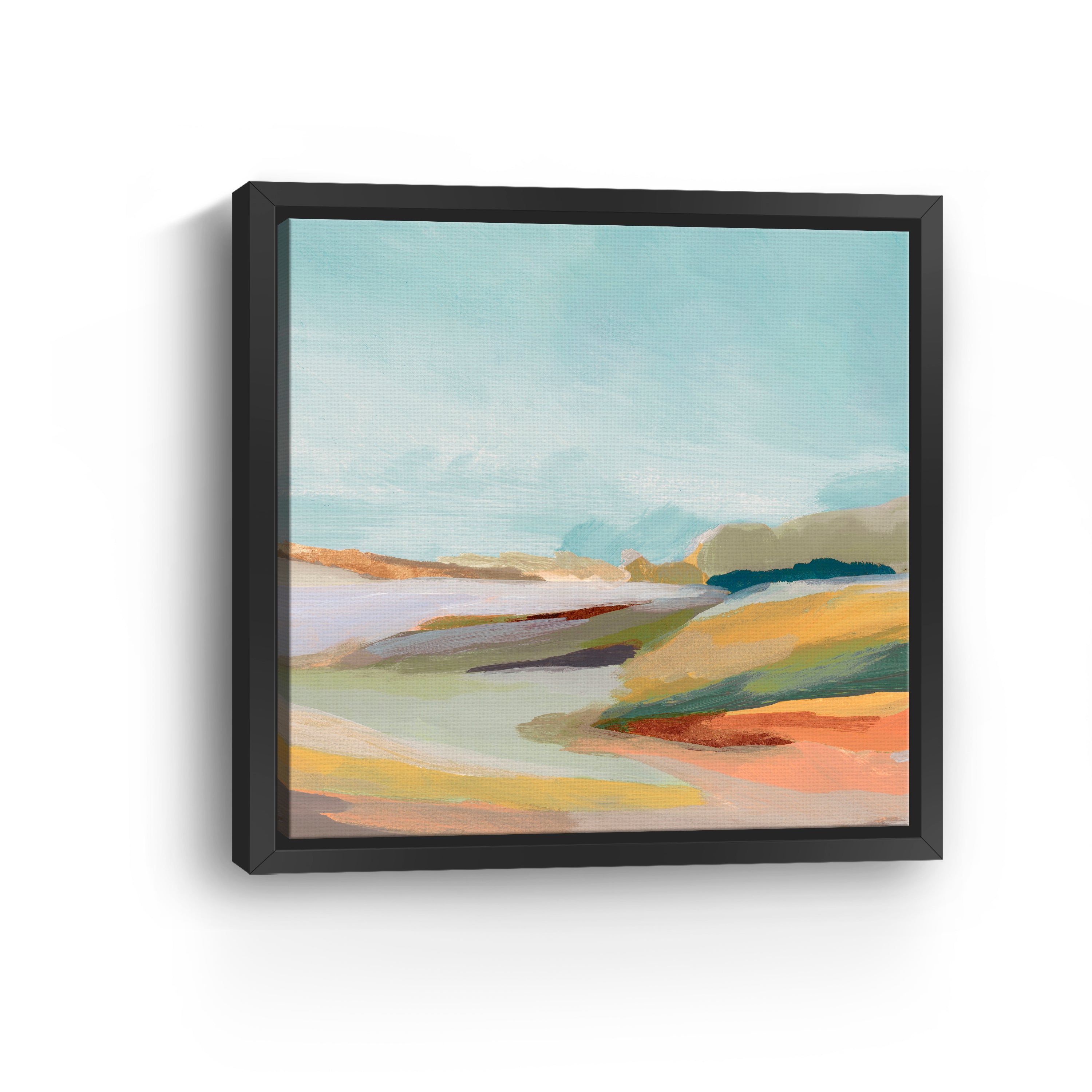 Pastel Horizon and Rolling Hills Canvas Giclee