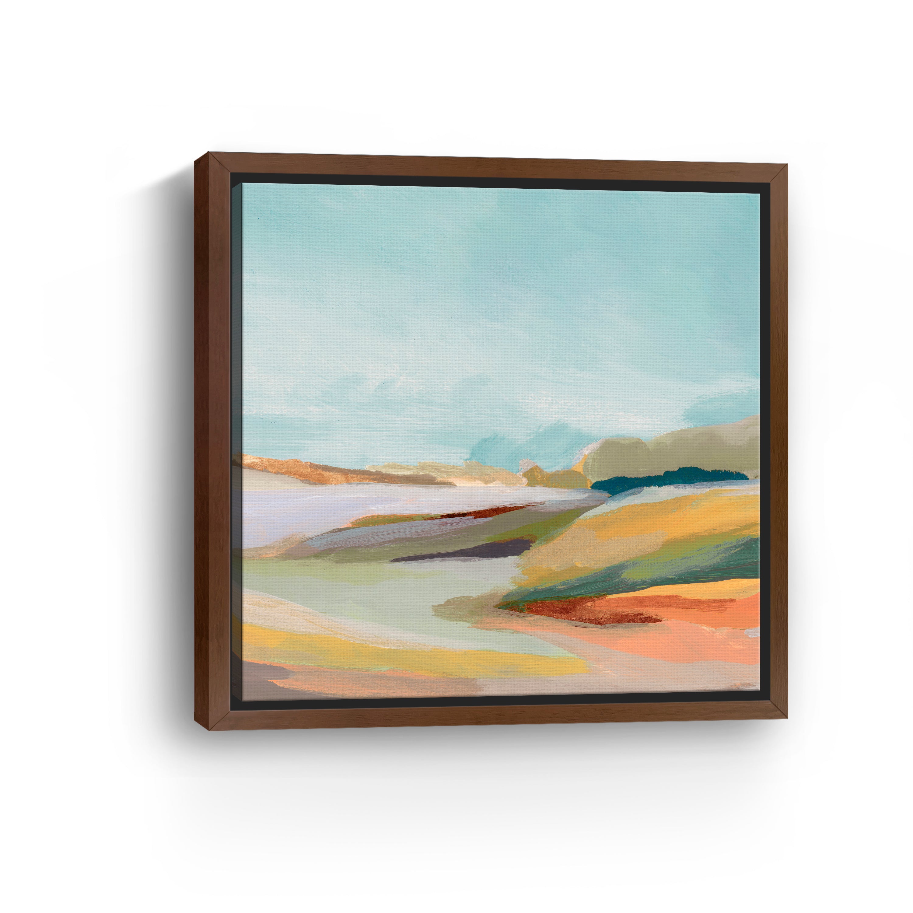 Pastel Horizon and Rolling Hills Canvas Giclee