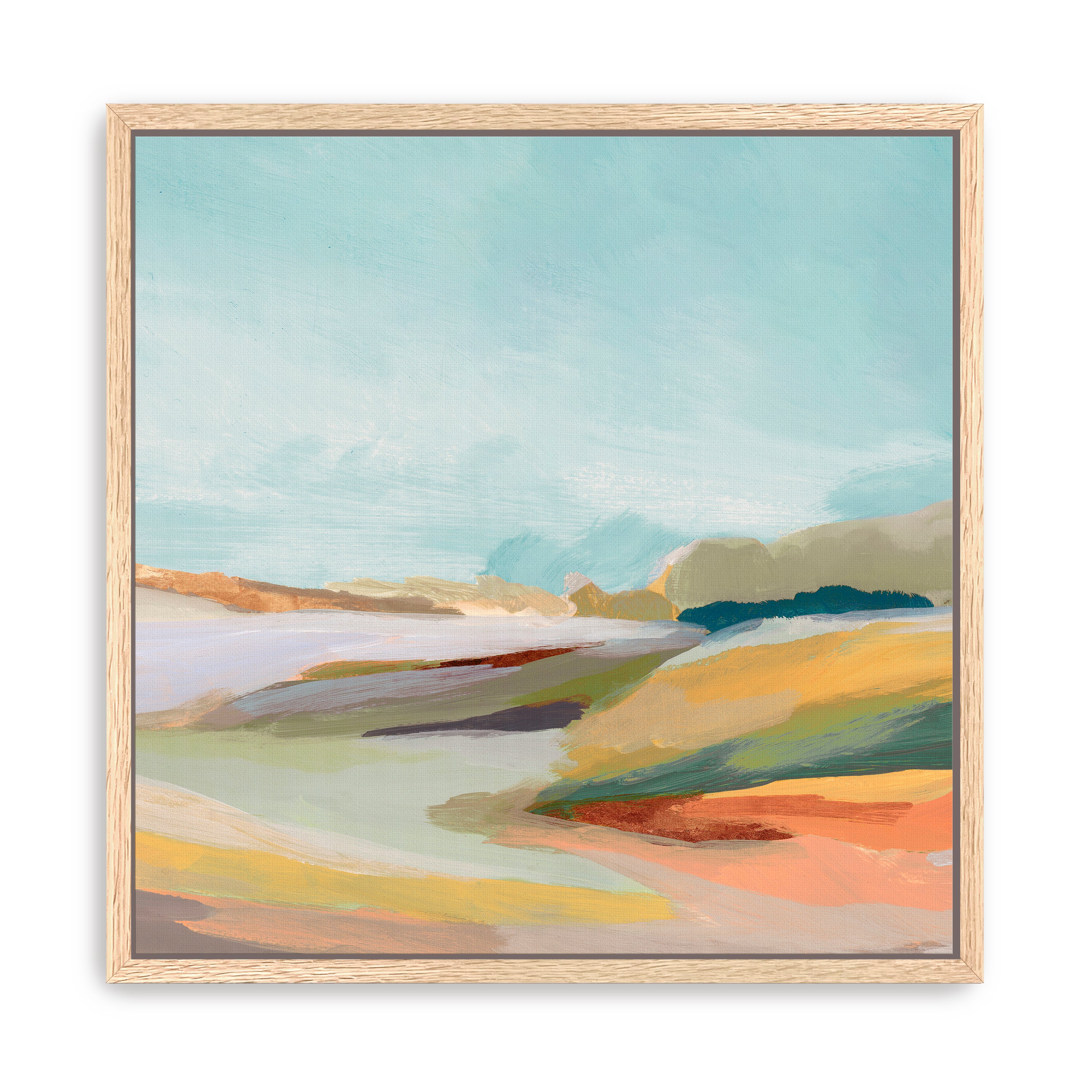 Pastel Horizon and Rolling Hills Canvas Giclee