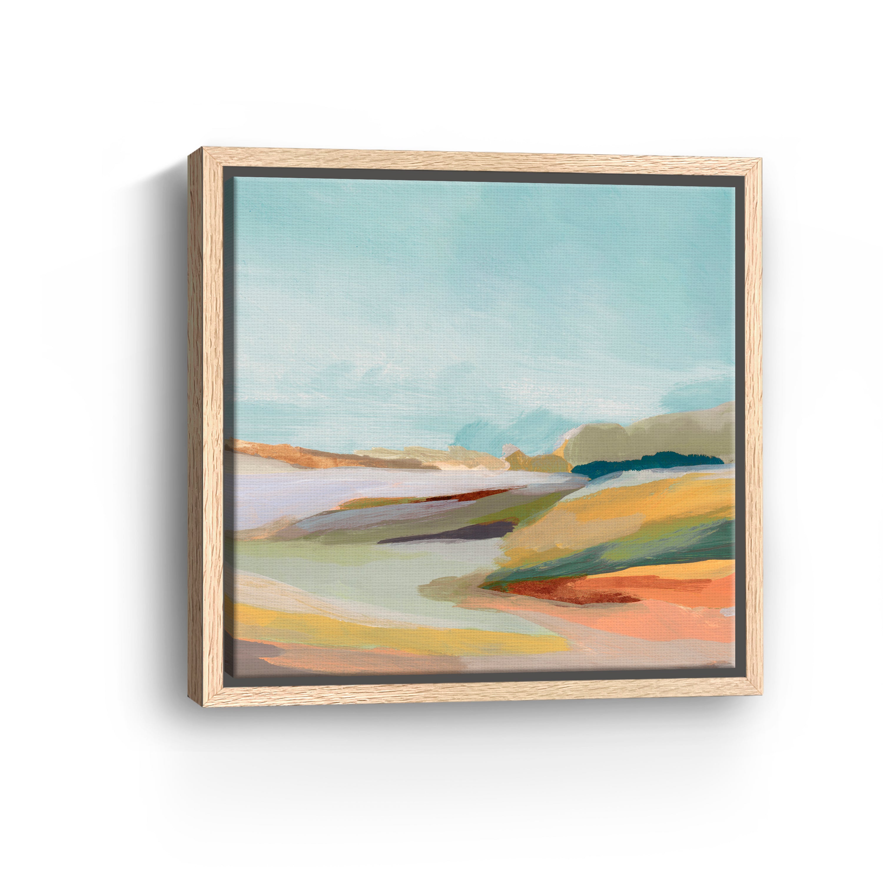 Pastel Horizon and Rolling Hills Canvas Giclee
