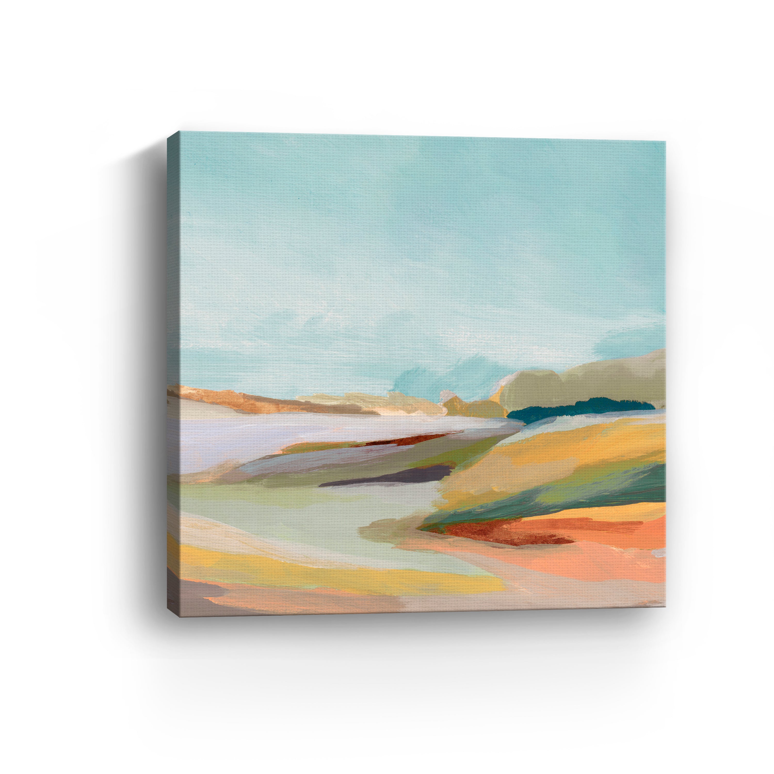 Pastel Horizon and Rolling Hills Canvas Giclee