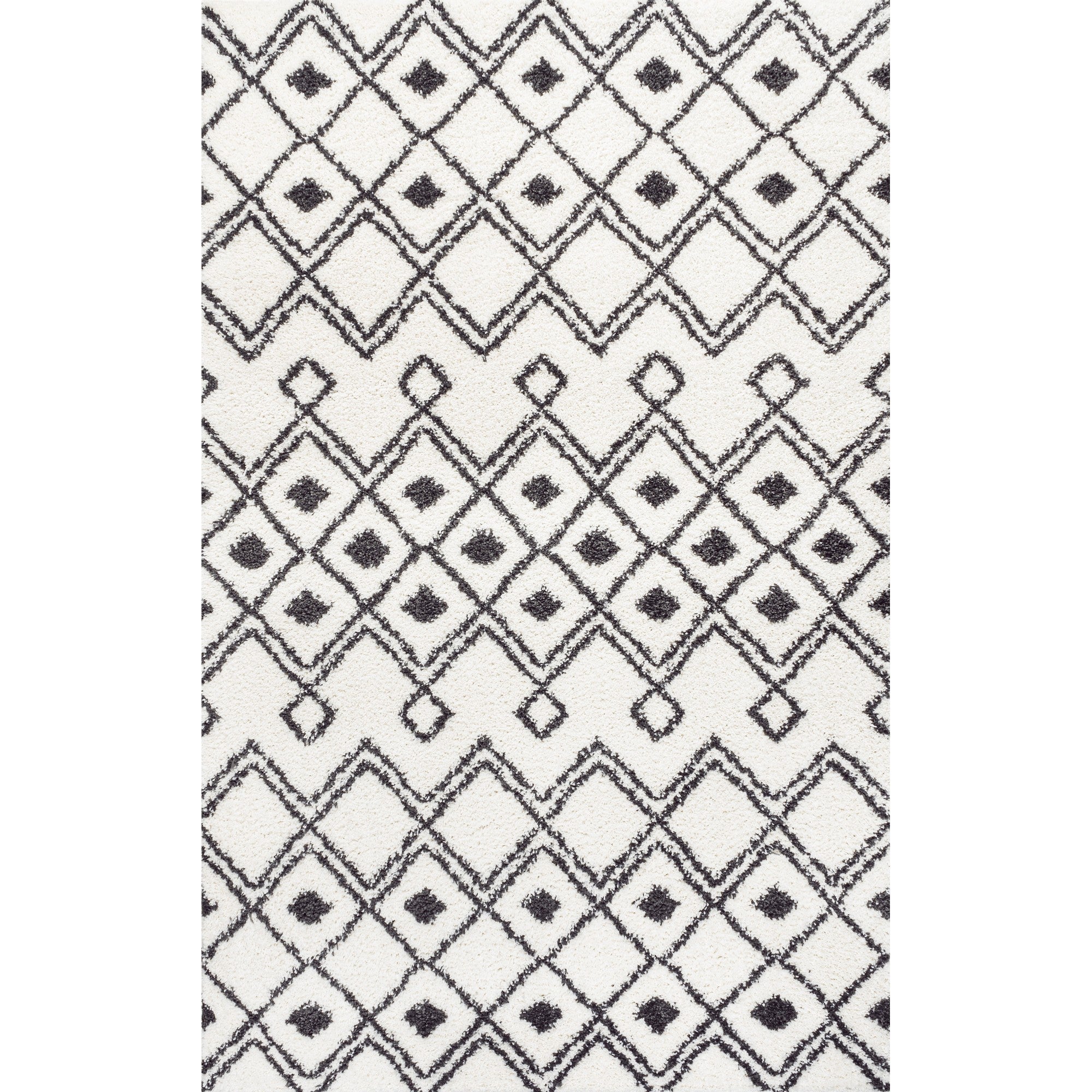Caimari Moroccan Diamond Shag Area Rug