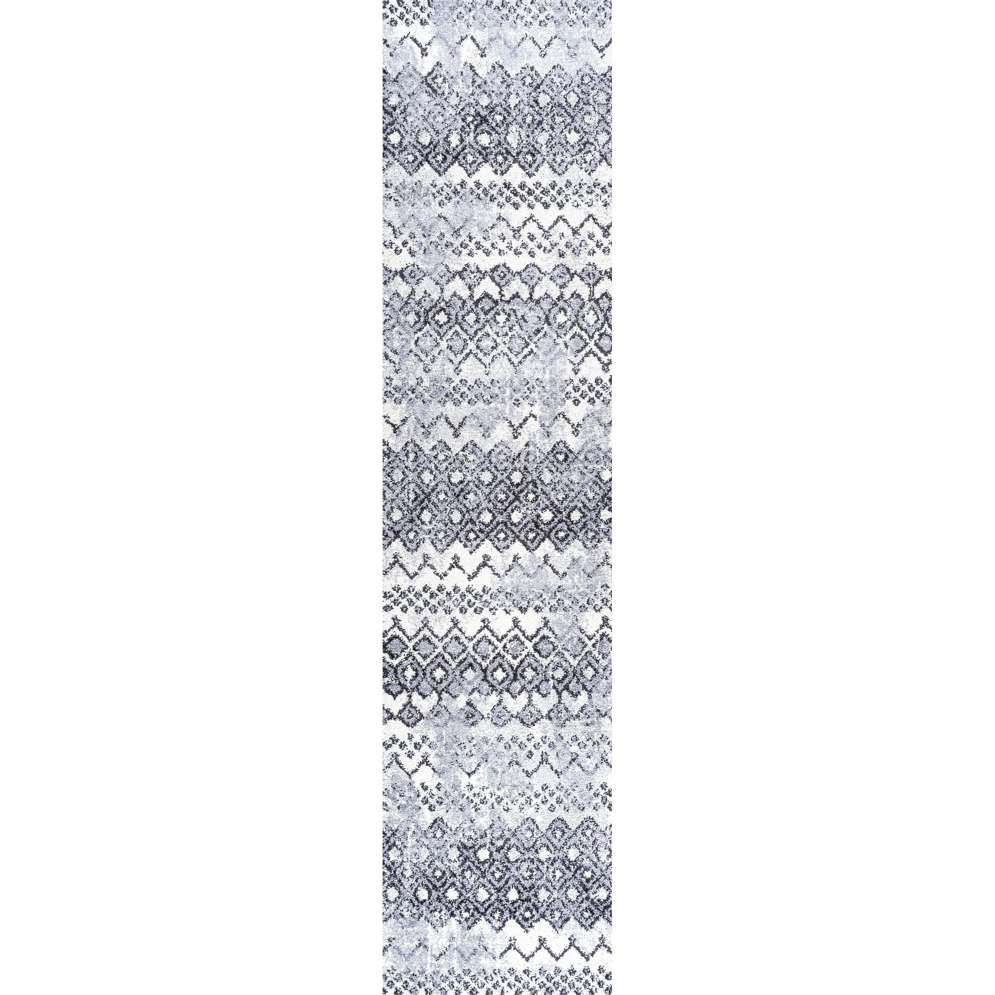 Azmar Moroccan Geometric Distressed Area Rug