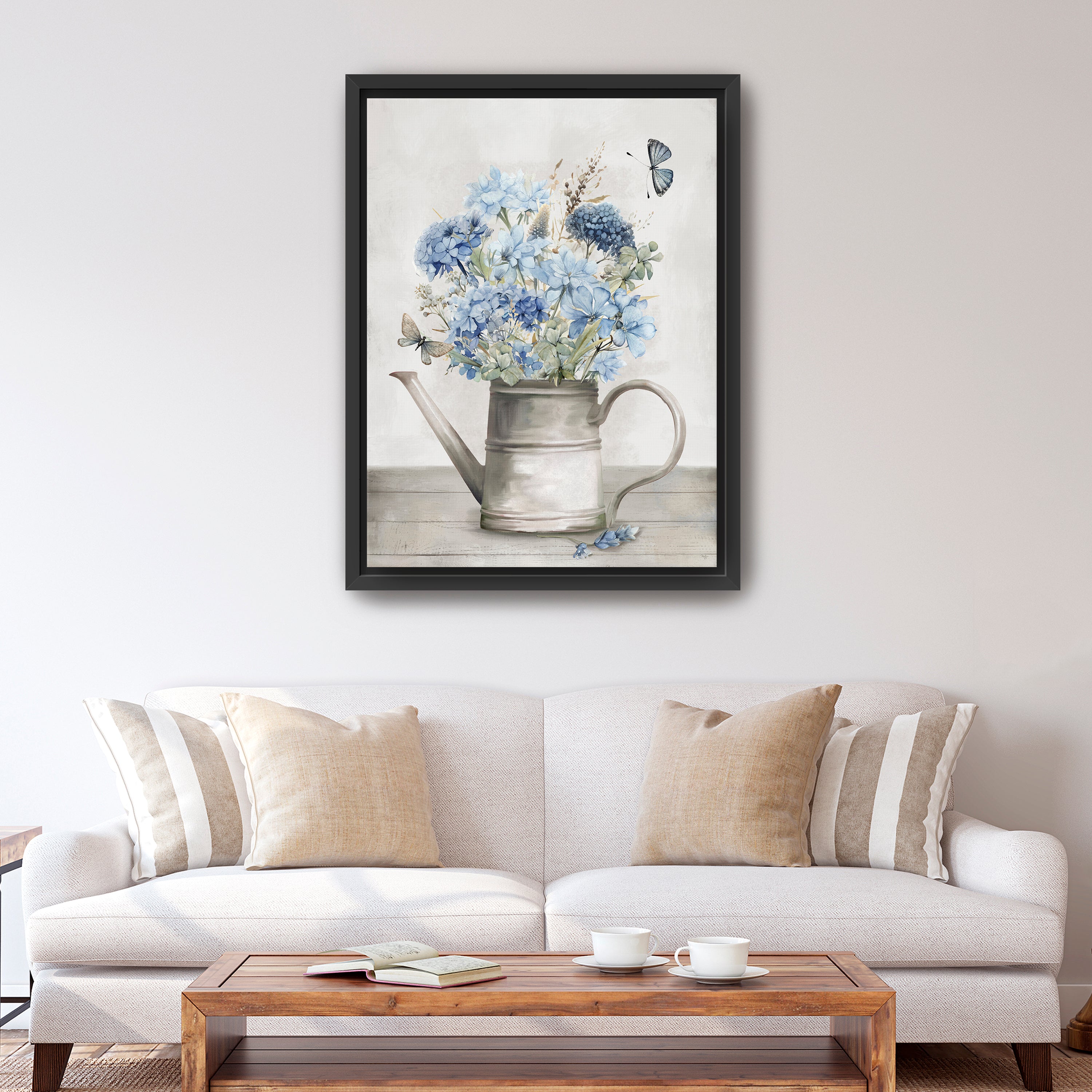 Farmhouse Blue Harmony  Canvas Giclee