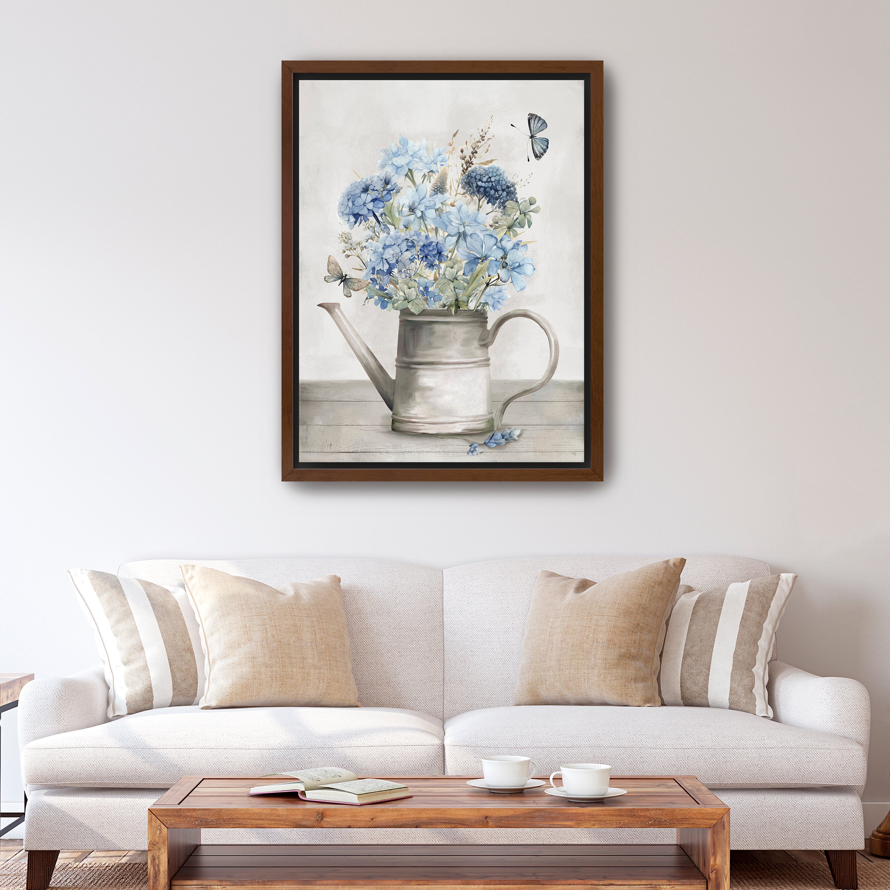 Farmhouse Blue Harmony  Canvas Giclee
