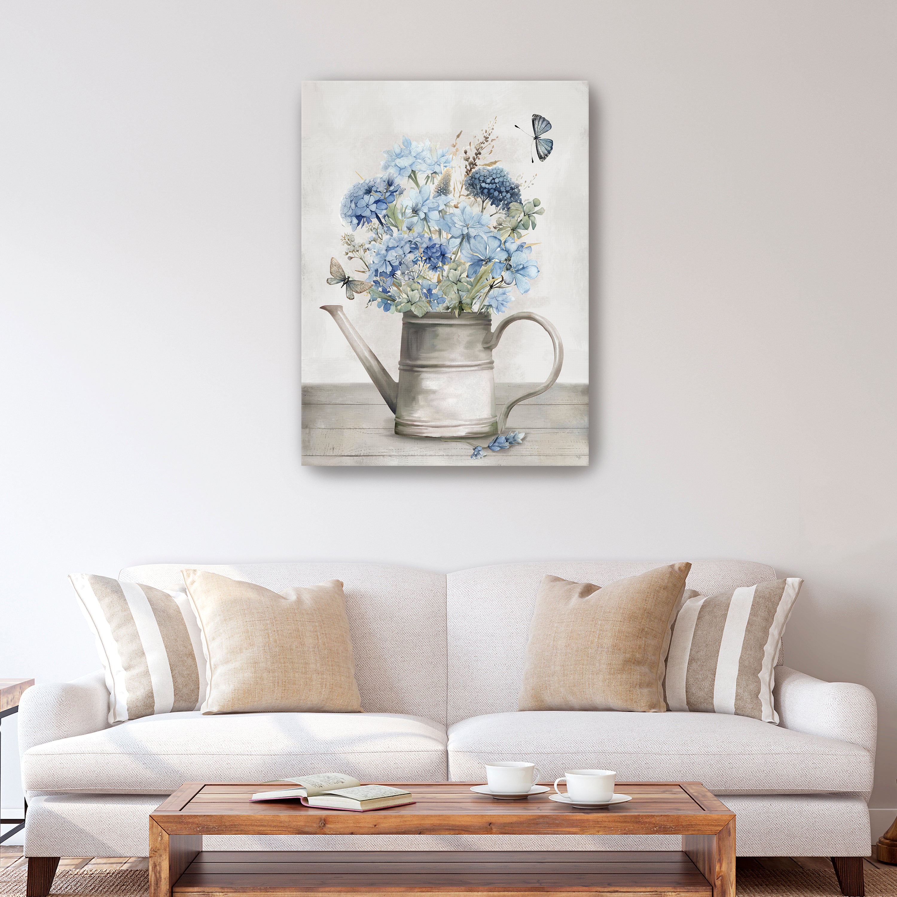 Farmhouse Blue Harmony  Canvas Giclee