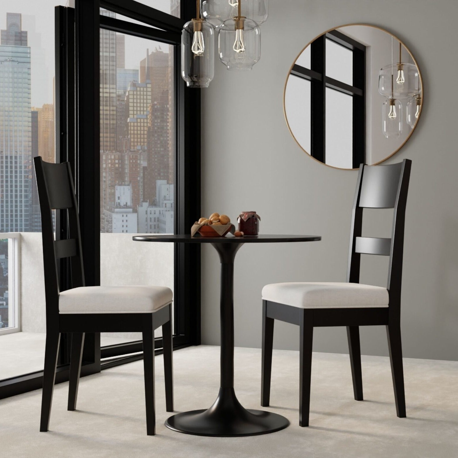 Enzo Round Marble Top Dining Table