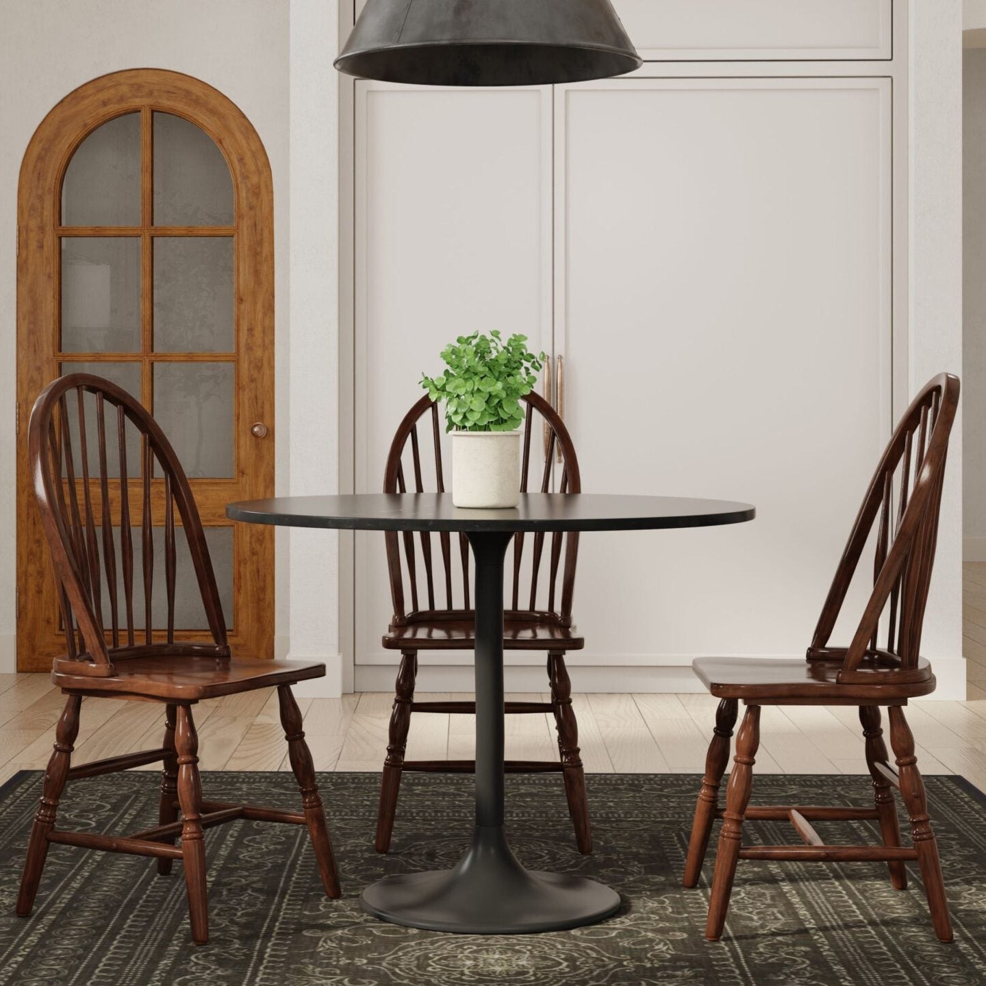 Enzo Round Marble Top Dining Table