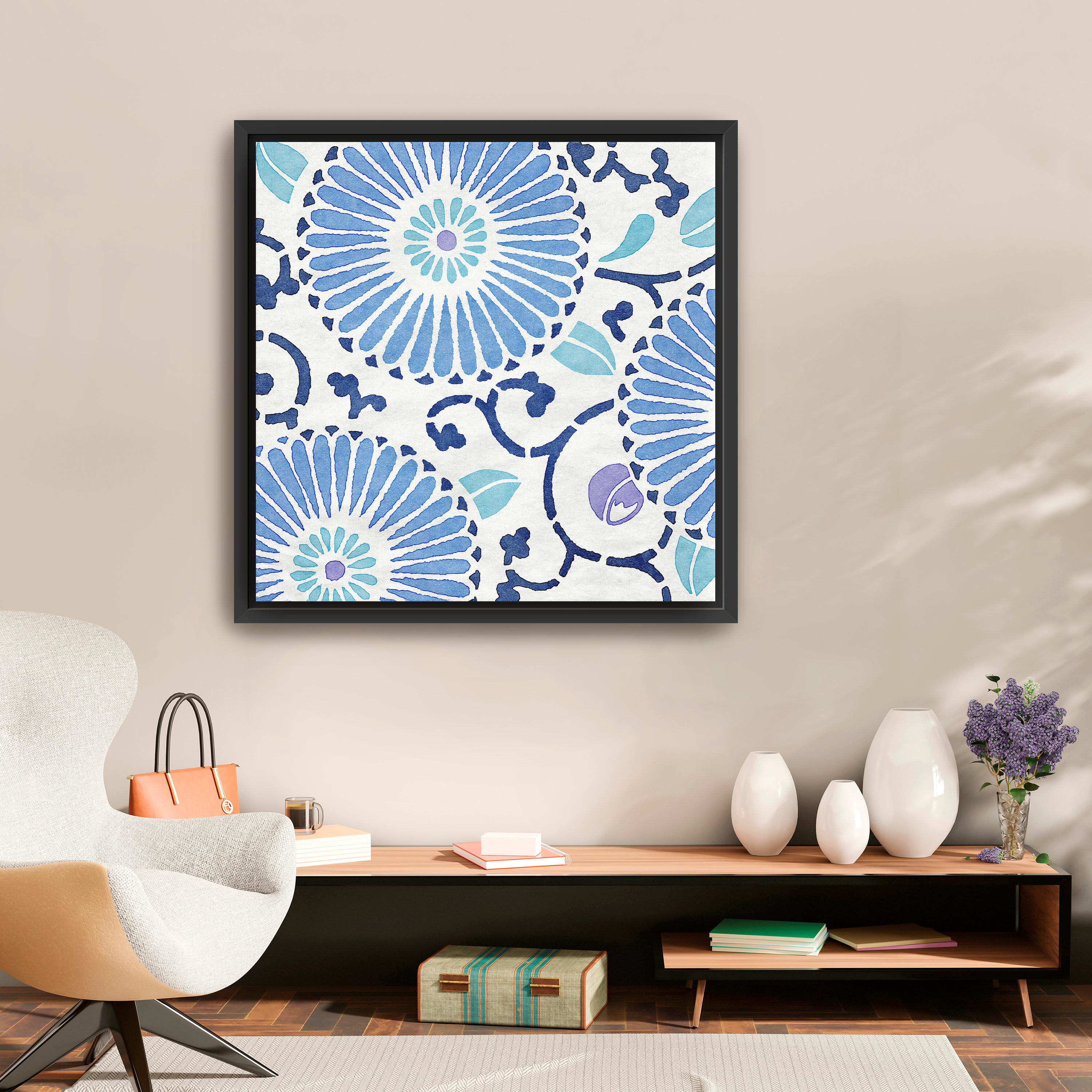 Blue Mood 1 Canvas Giclee