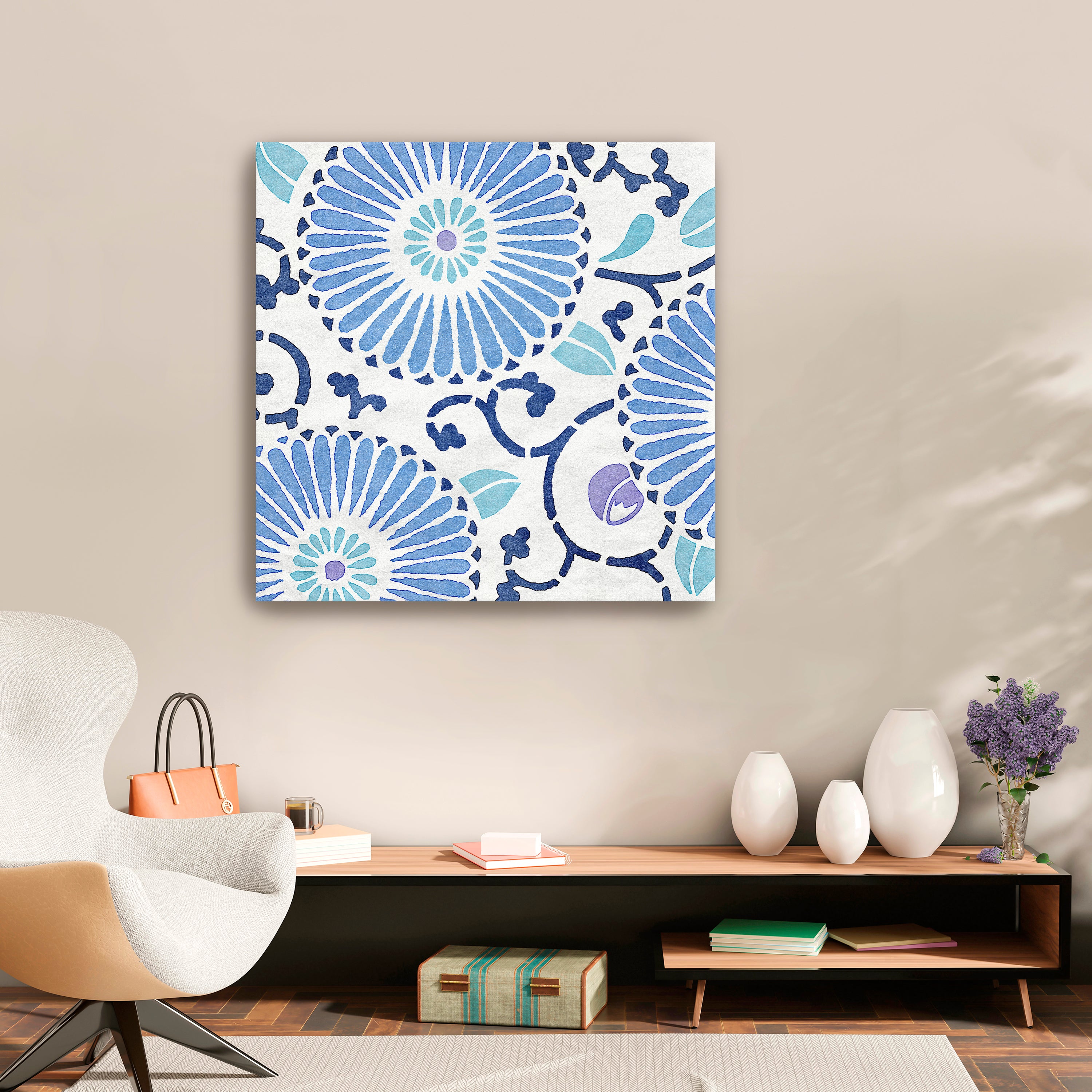 Blue Mood 1 Canvas Giclee