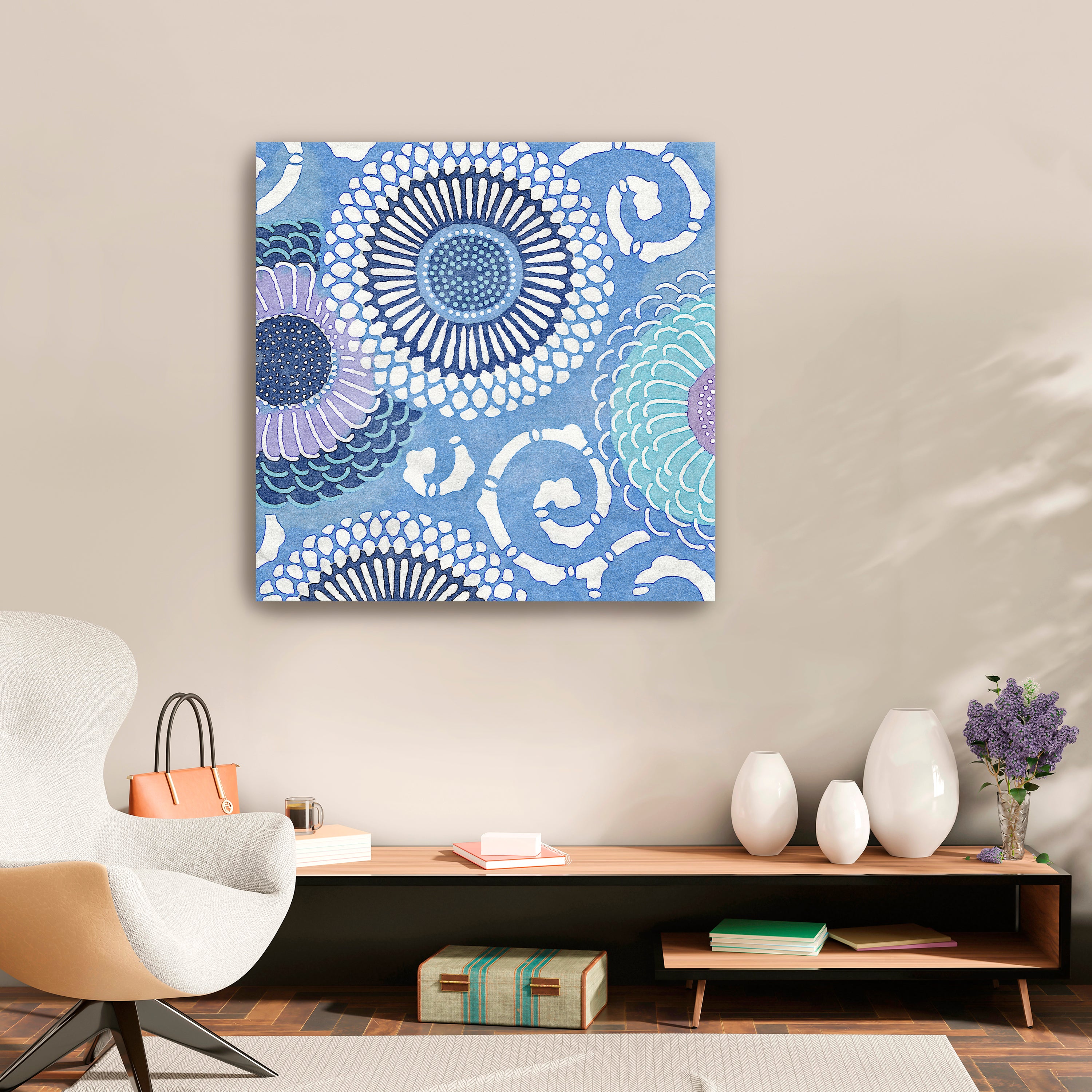 Blue Mood 3 Canvas Giclee