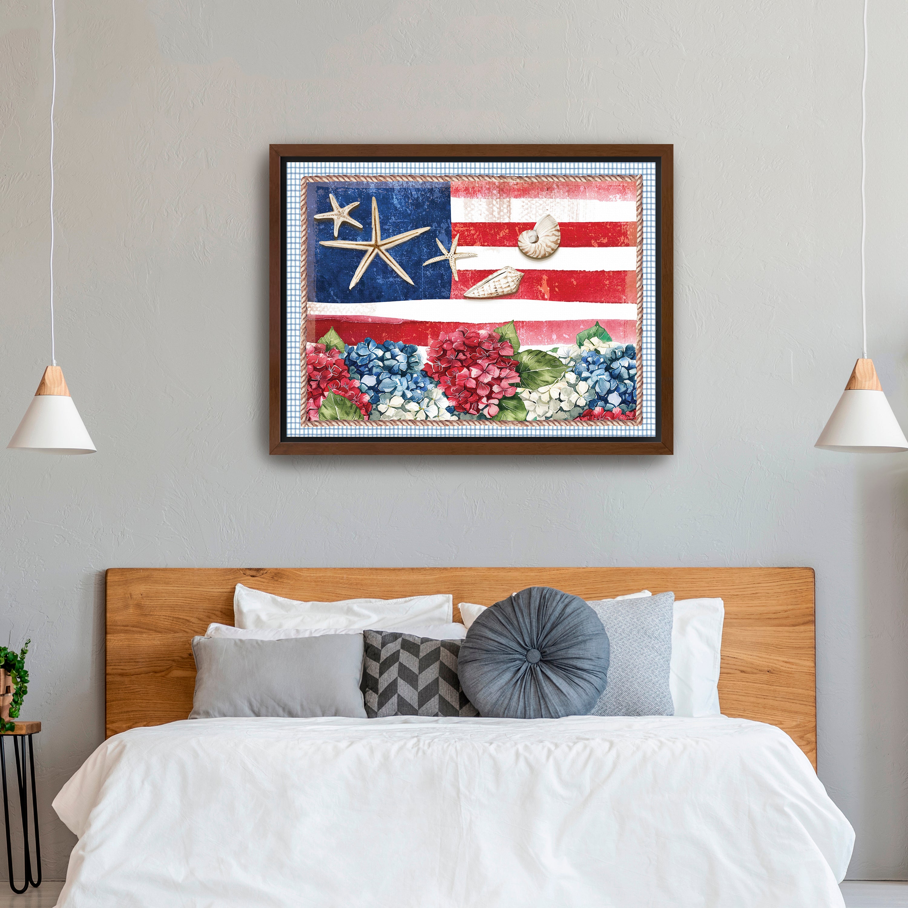 Patriotic Shells II Canvas Giclee