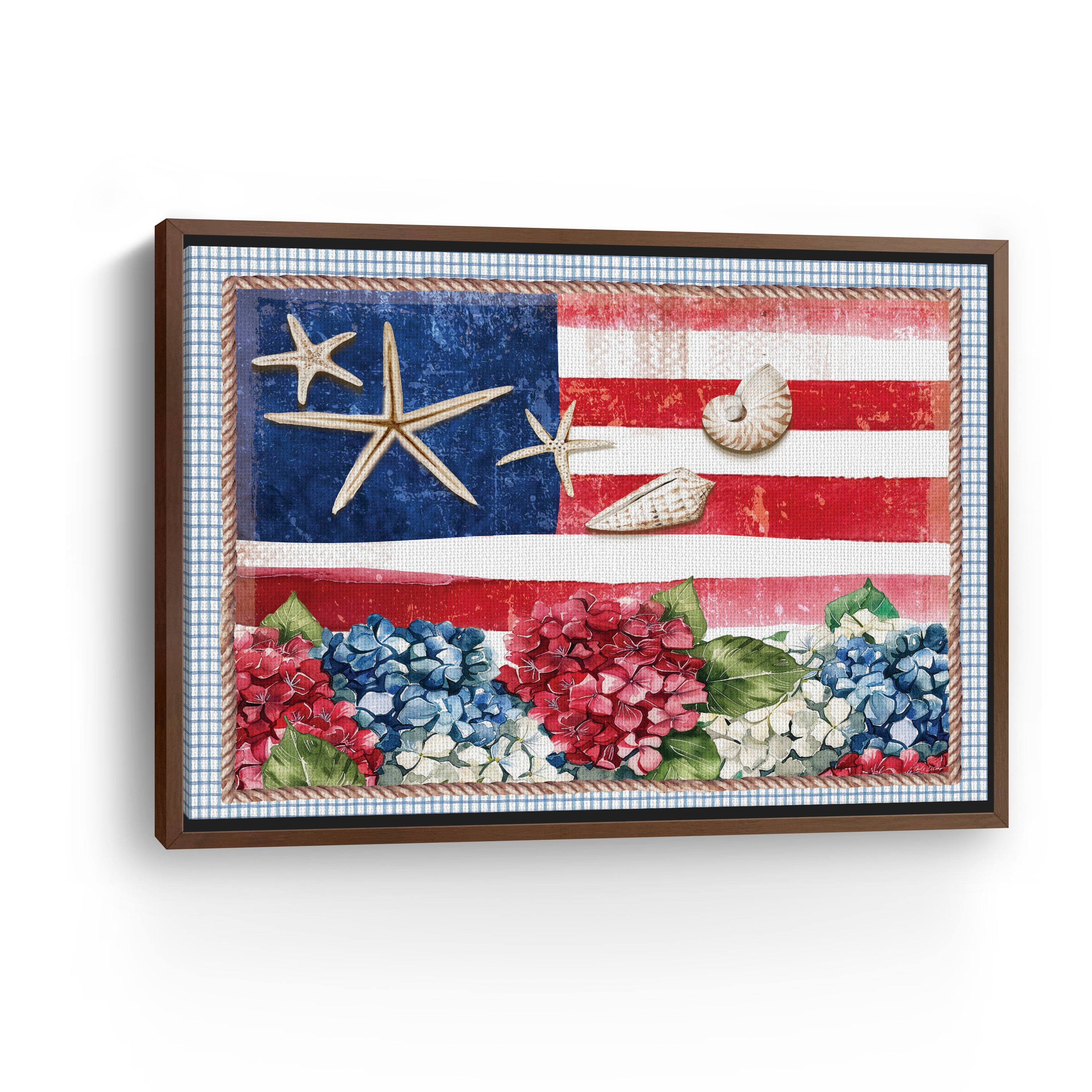 Patriotic Shells II Canvas Giclee