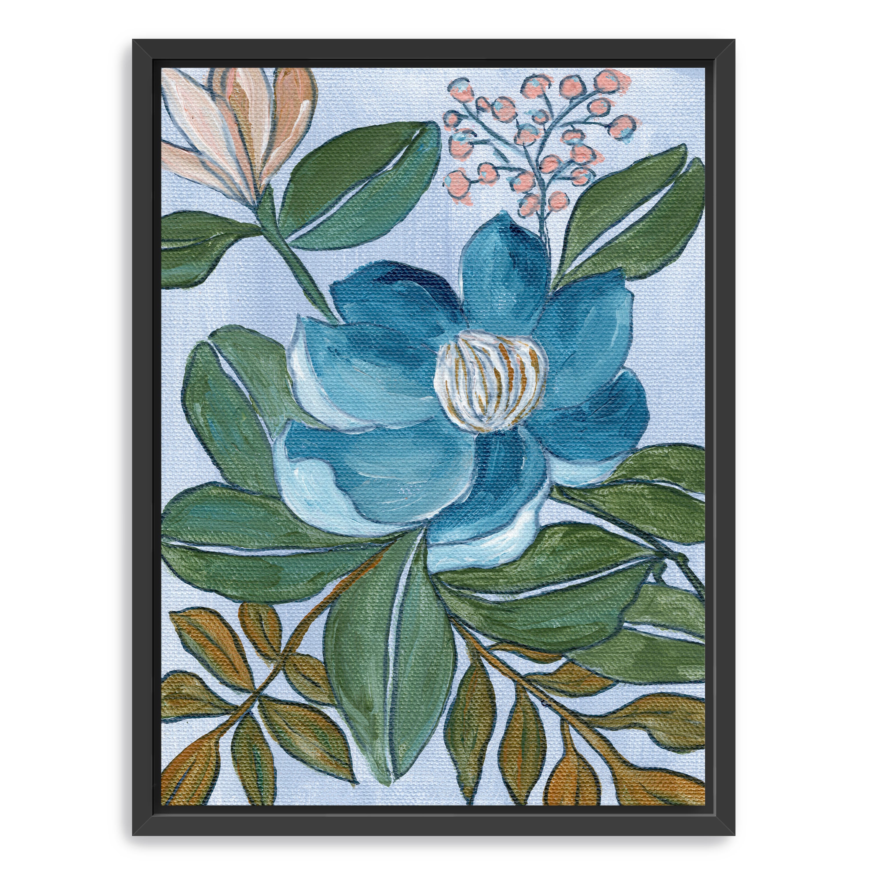 Blue Blossom Canvas Giclee
