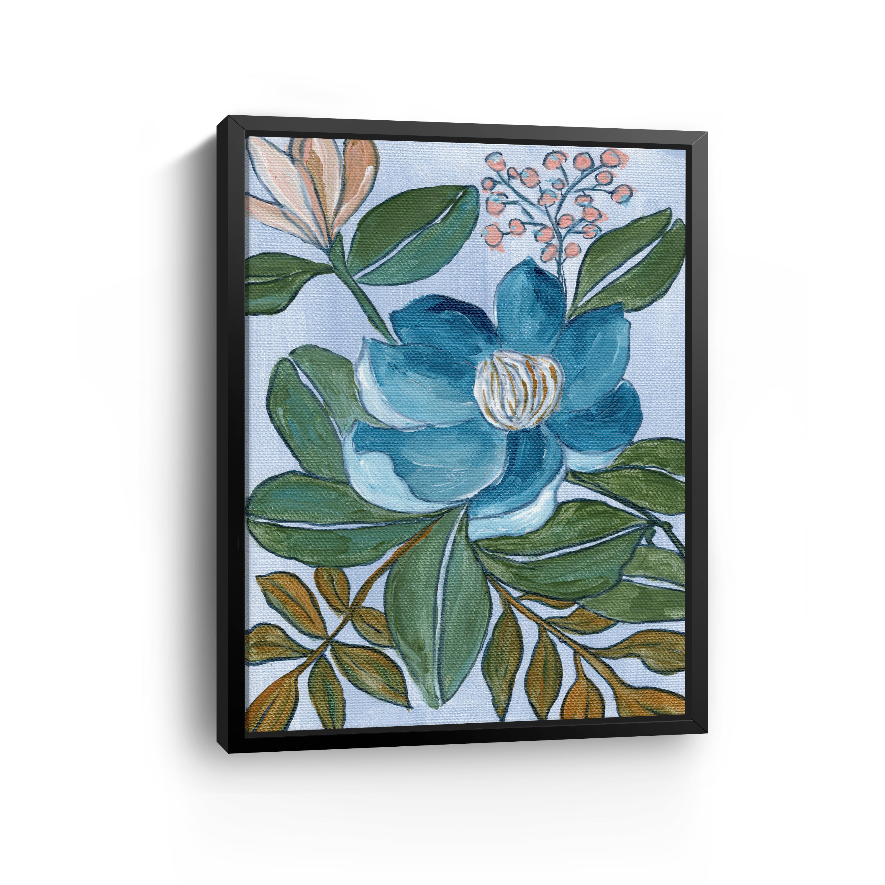 Blue Blossom Canvas Giclee