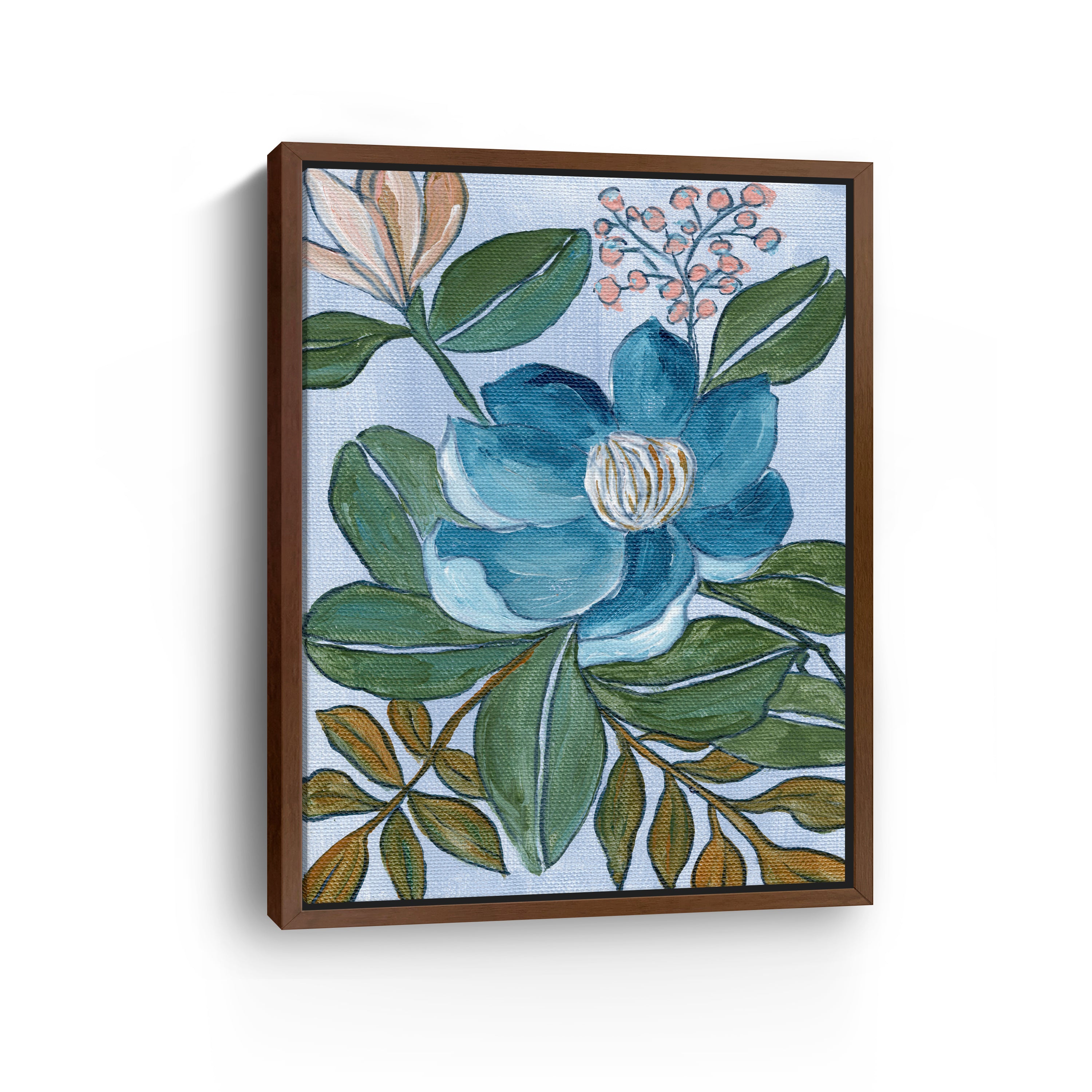 Blue Blossom Canvas Giclee
