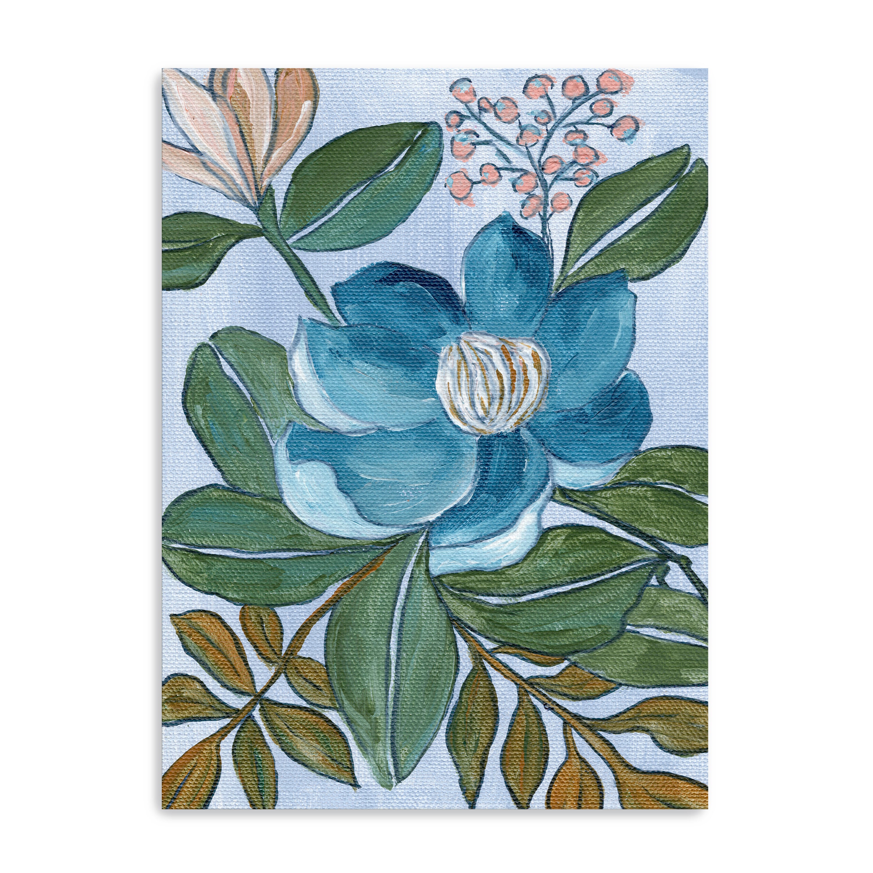 Blue Blossom Canvas Giclee