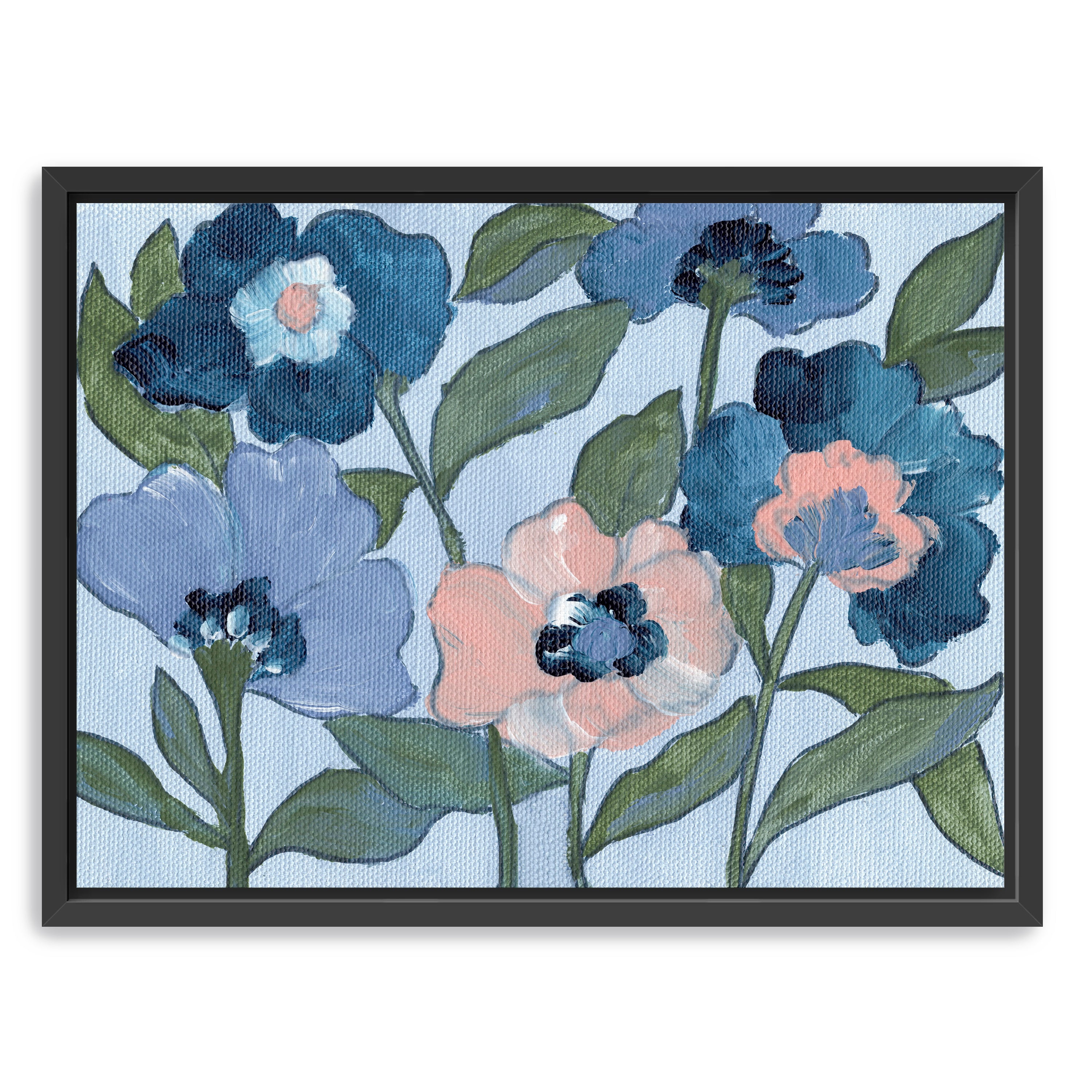 Pink Flowers Canvas Giclee