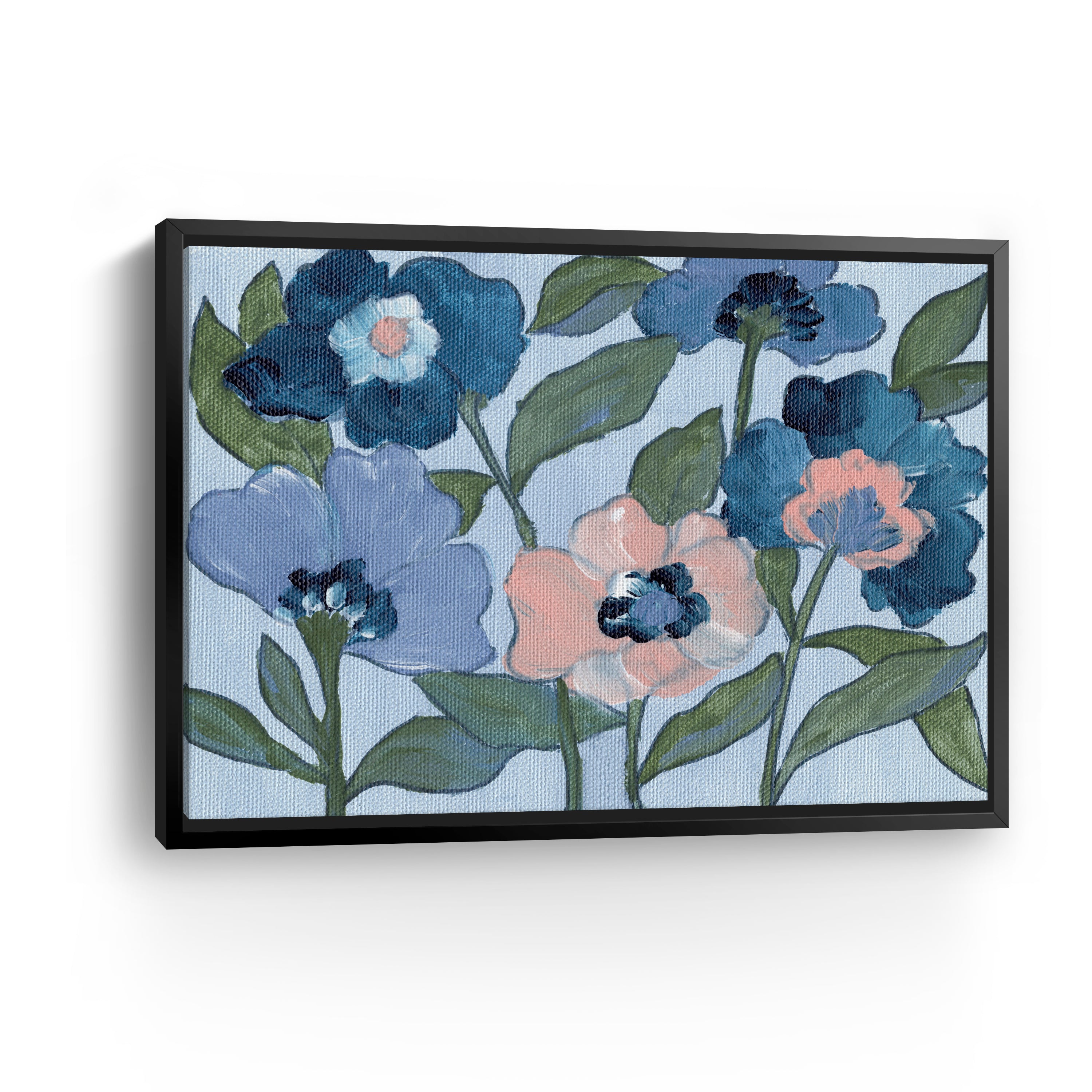 Pink Flowers Canvas Giclee