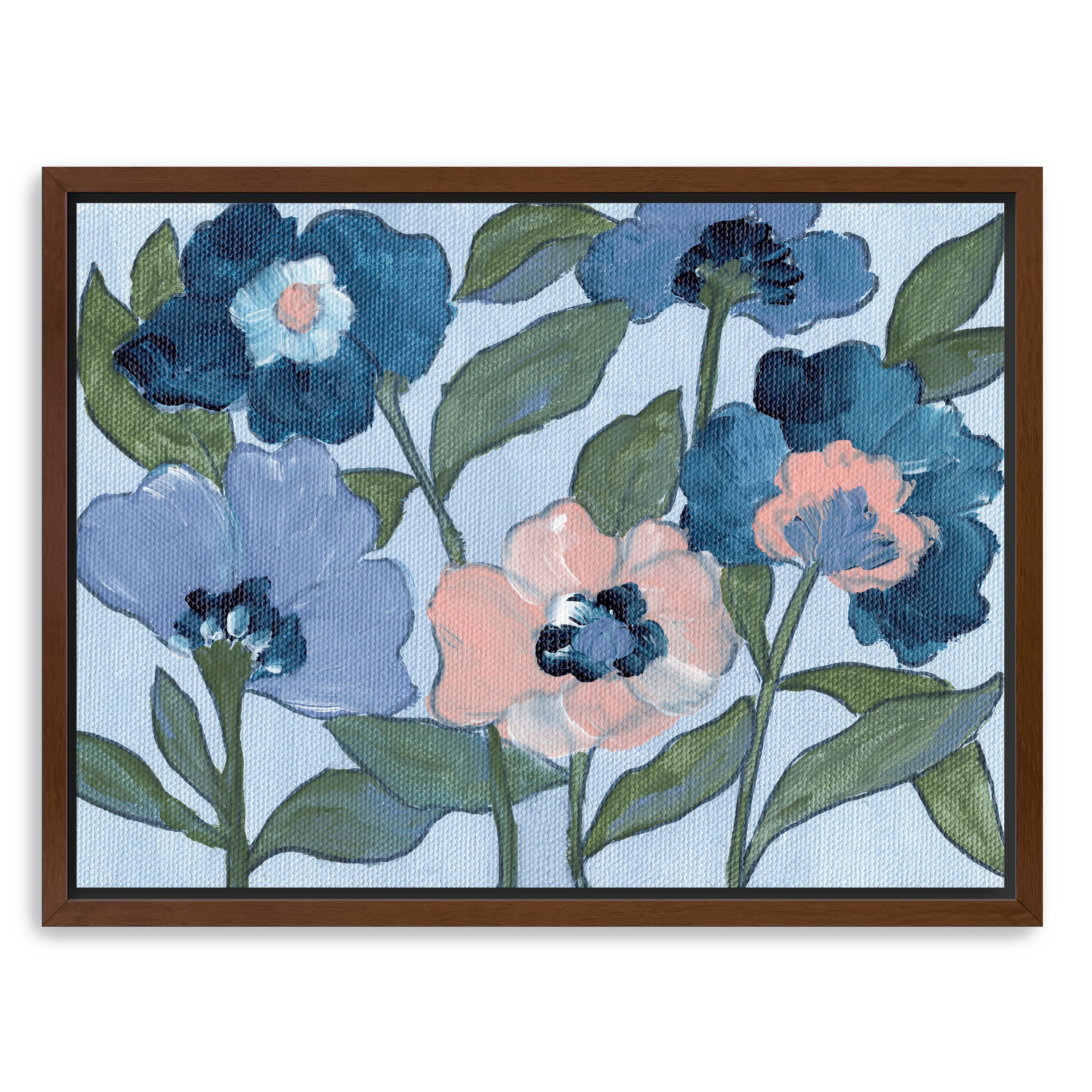 Pink Flowers Canvas Giclee
