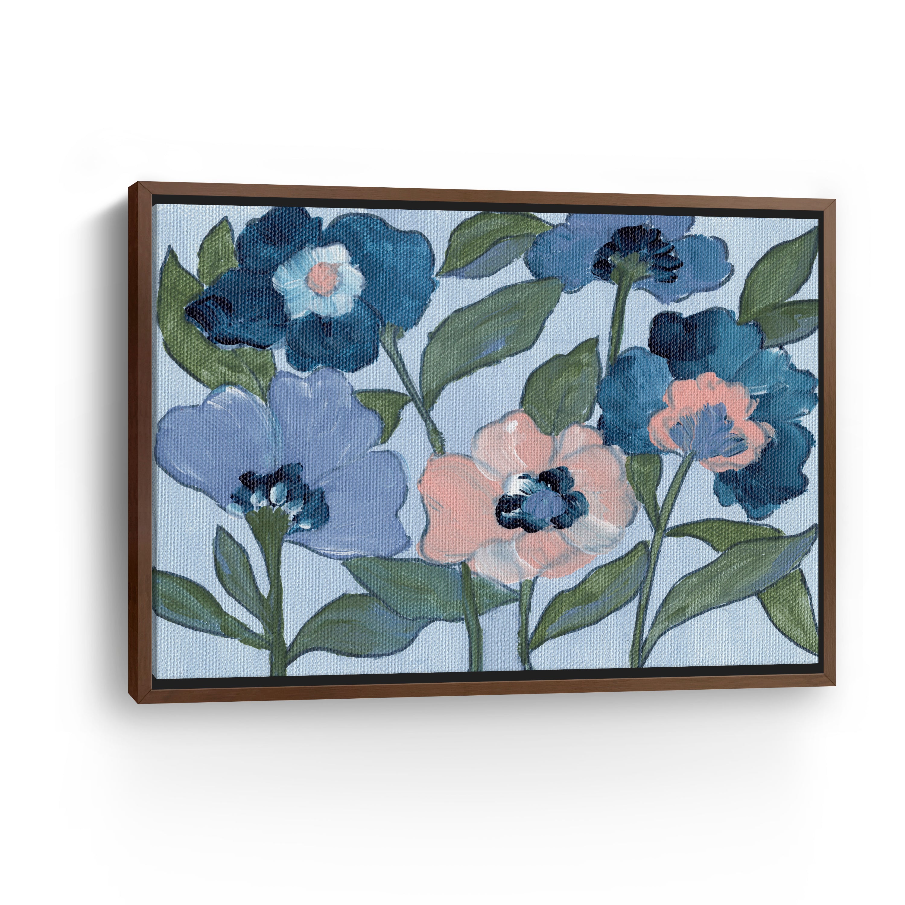 Pink Flowers Canvas Giclee