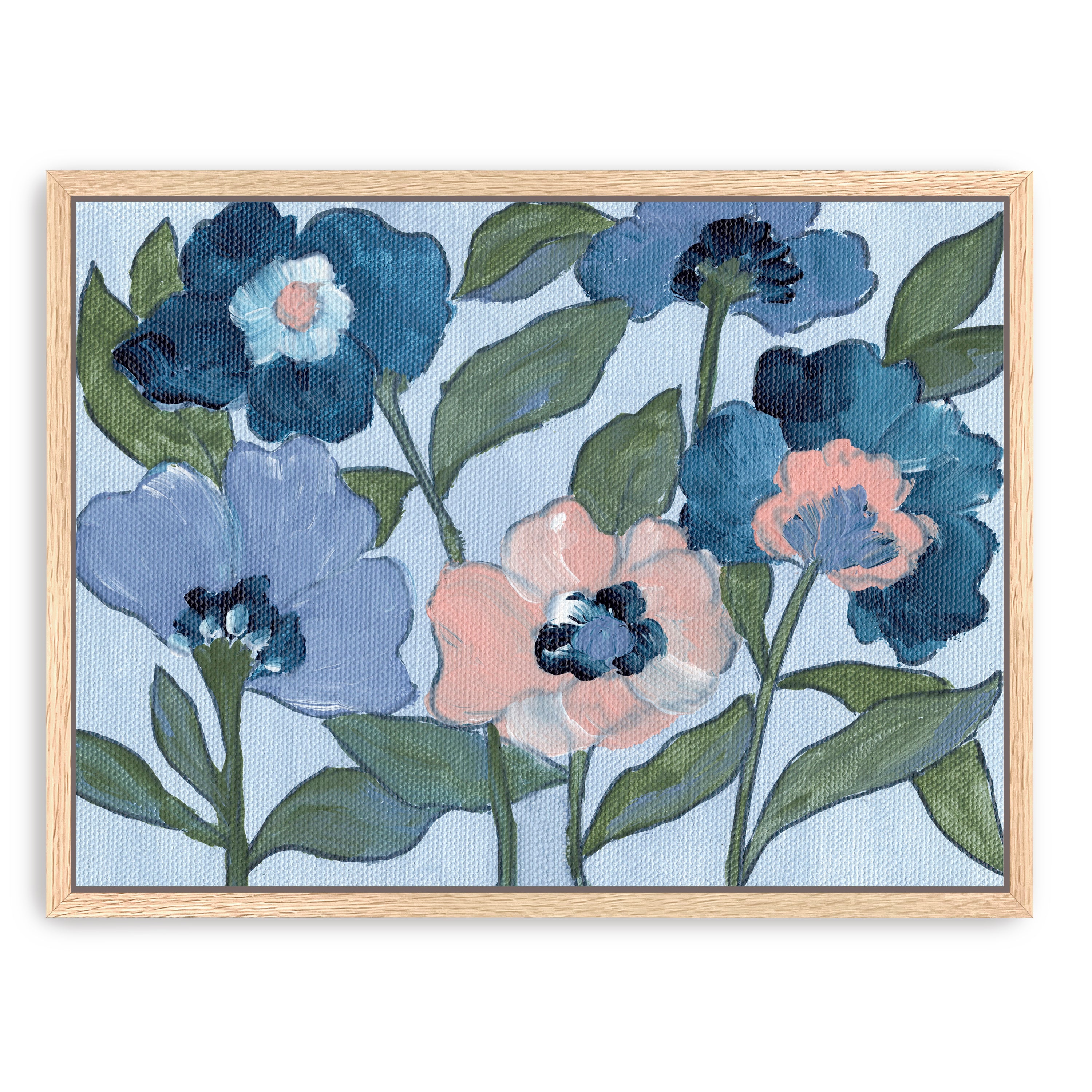 Pink Flowers Canvas Giclee