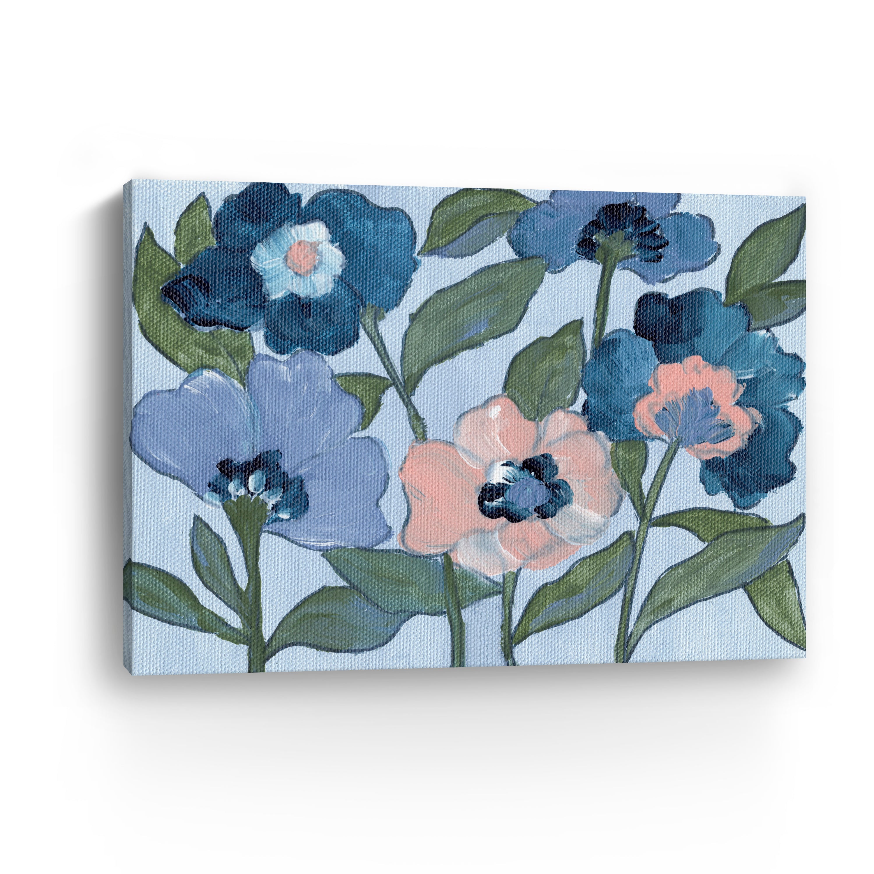 Pink Flowers Canvas Giclee