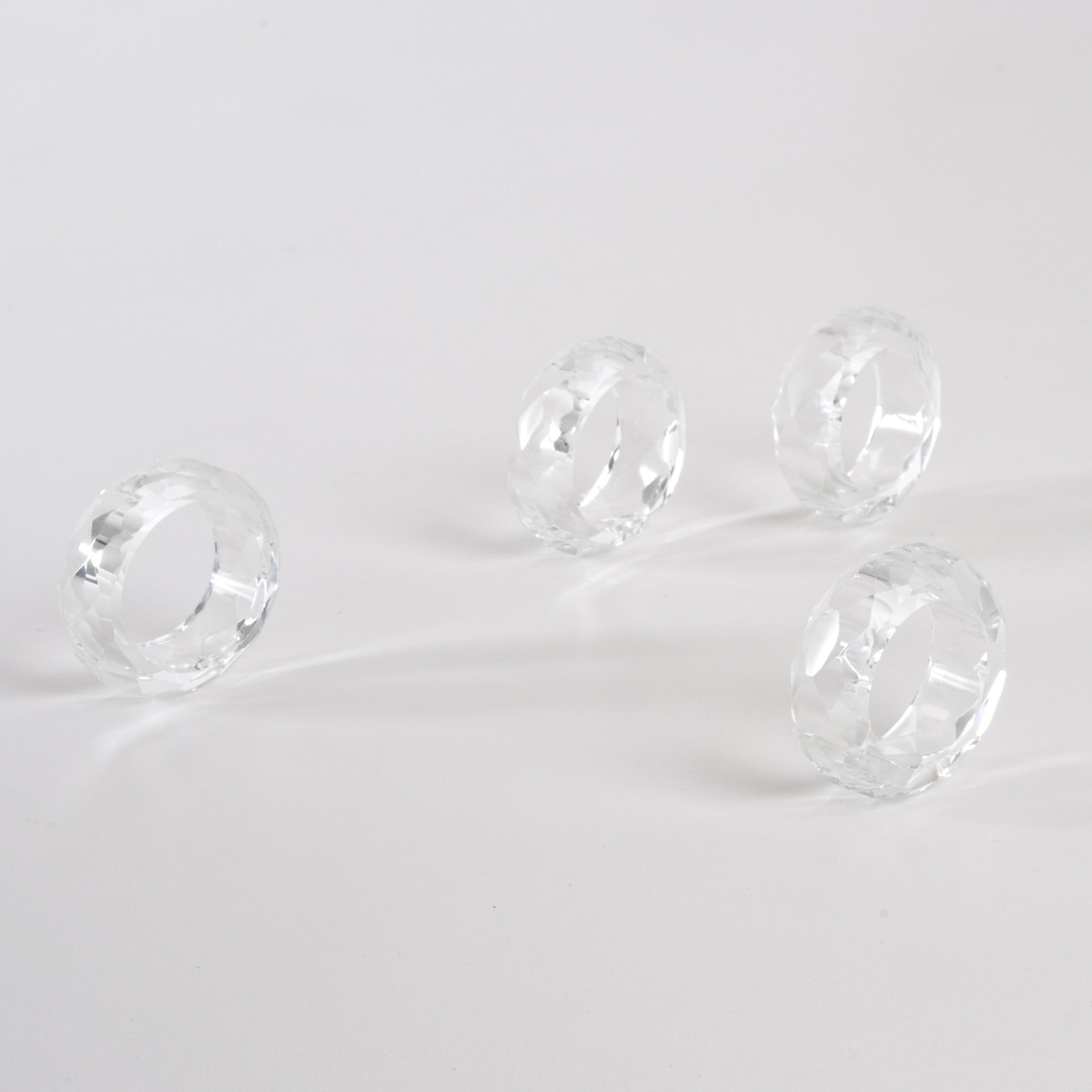 Crystal Napkin Ring, Set of 4