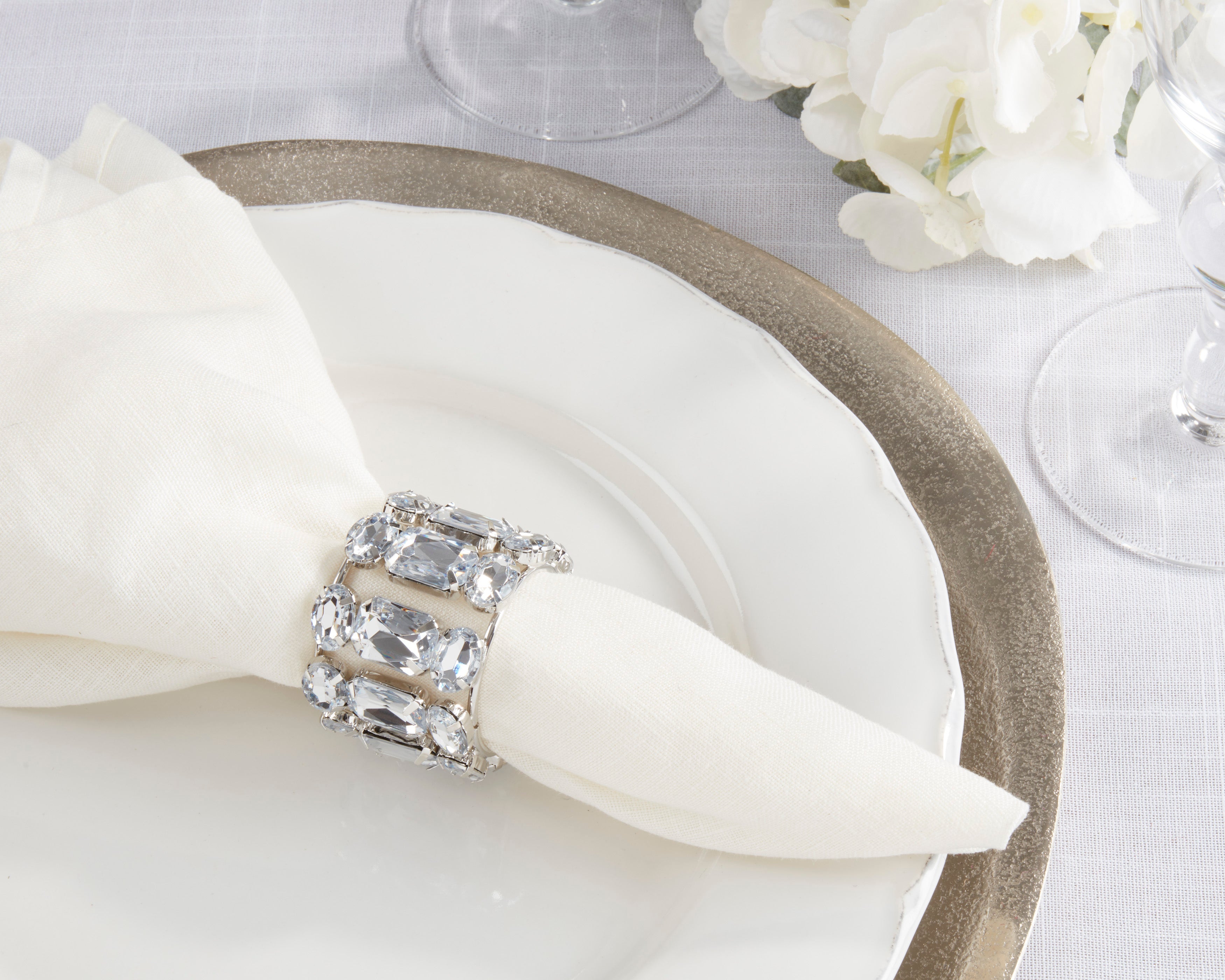 Pier 1 Jeweled Gem Stone Napkin Ring - Thumbnail 4
