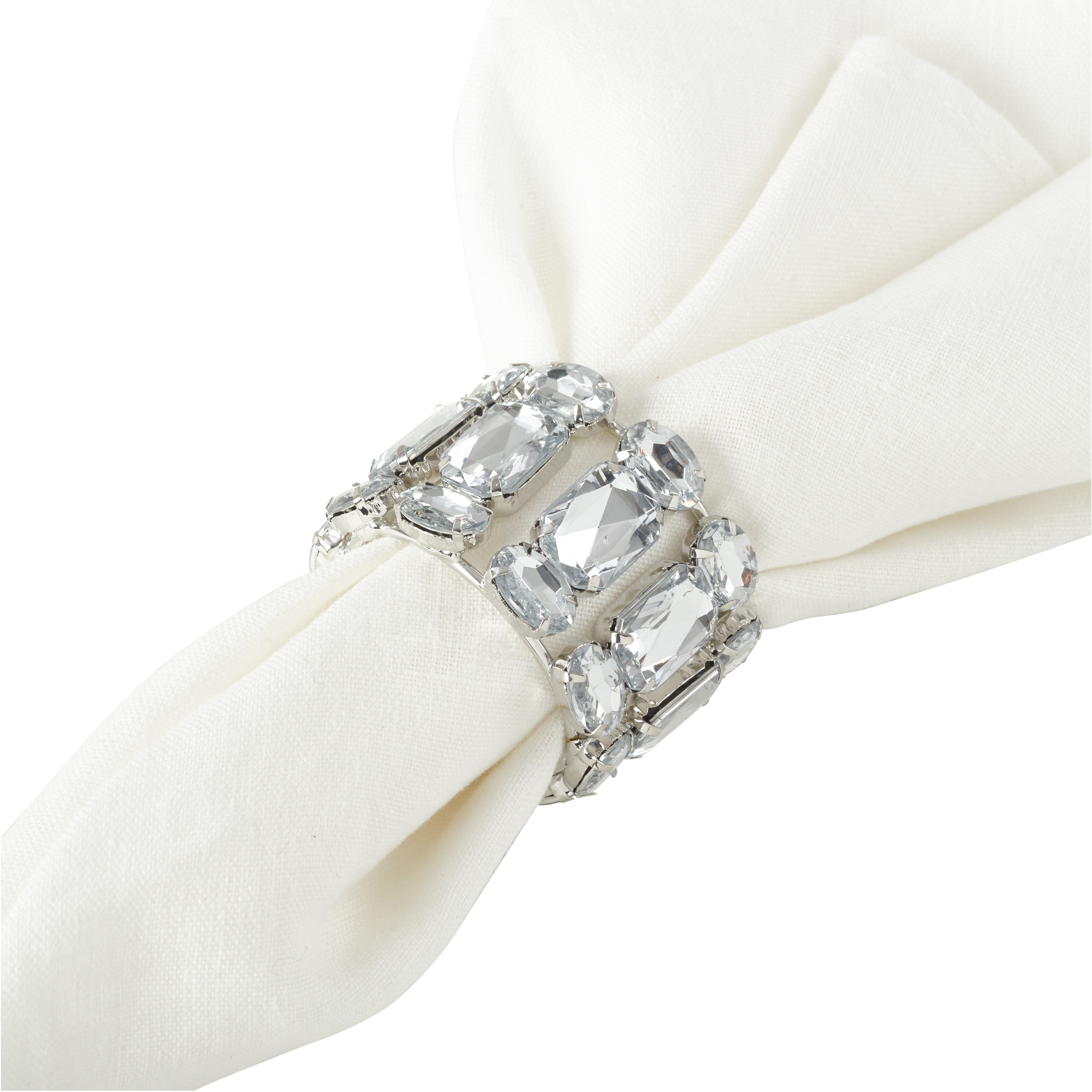 Pier 1 Jeweled Gem Stone Napkin Ring - Thumbnail 3