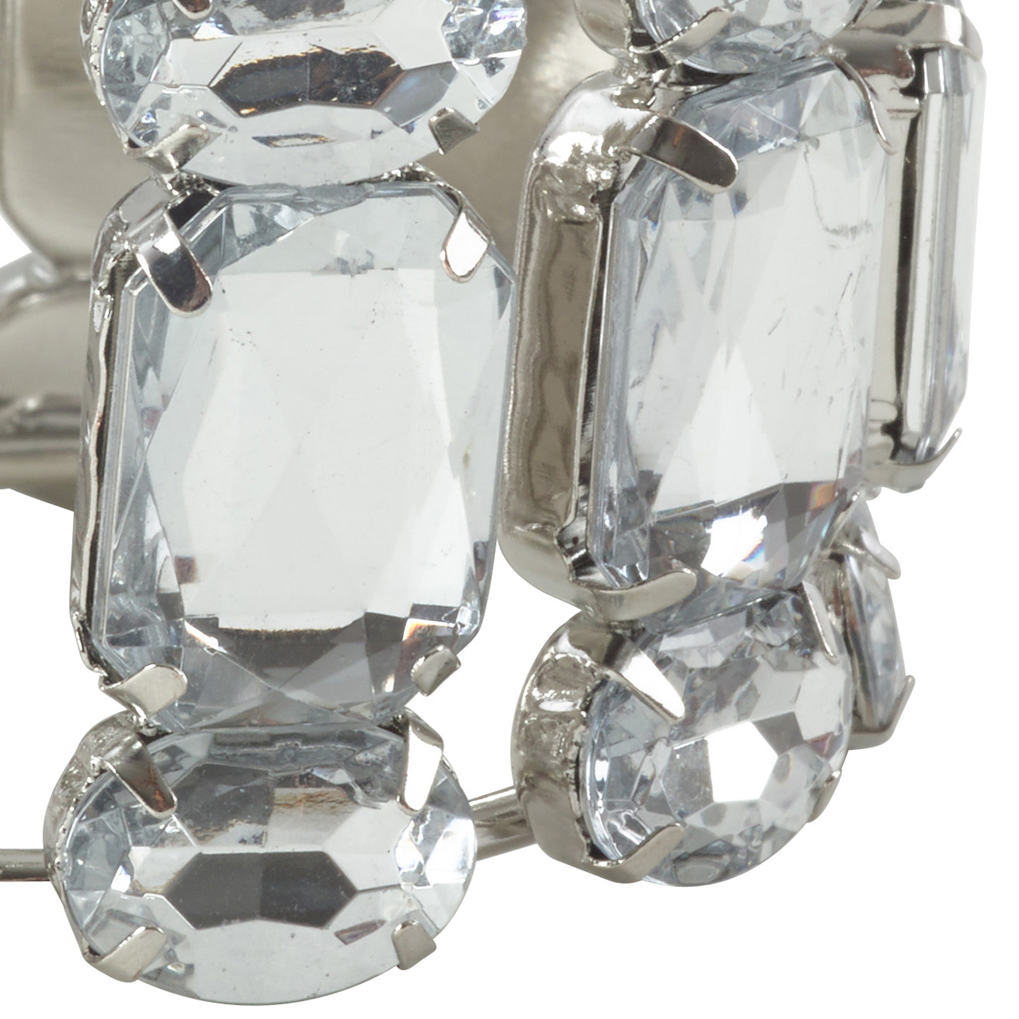 Jeweled Gem Stone Napkin Ring, Set of 4