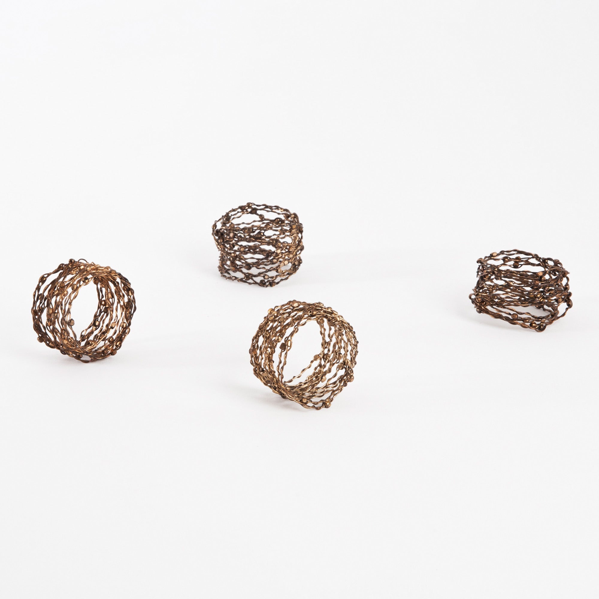 Metal Design Napkin Ring, Set of 4