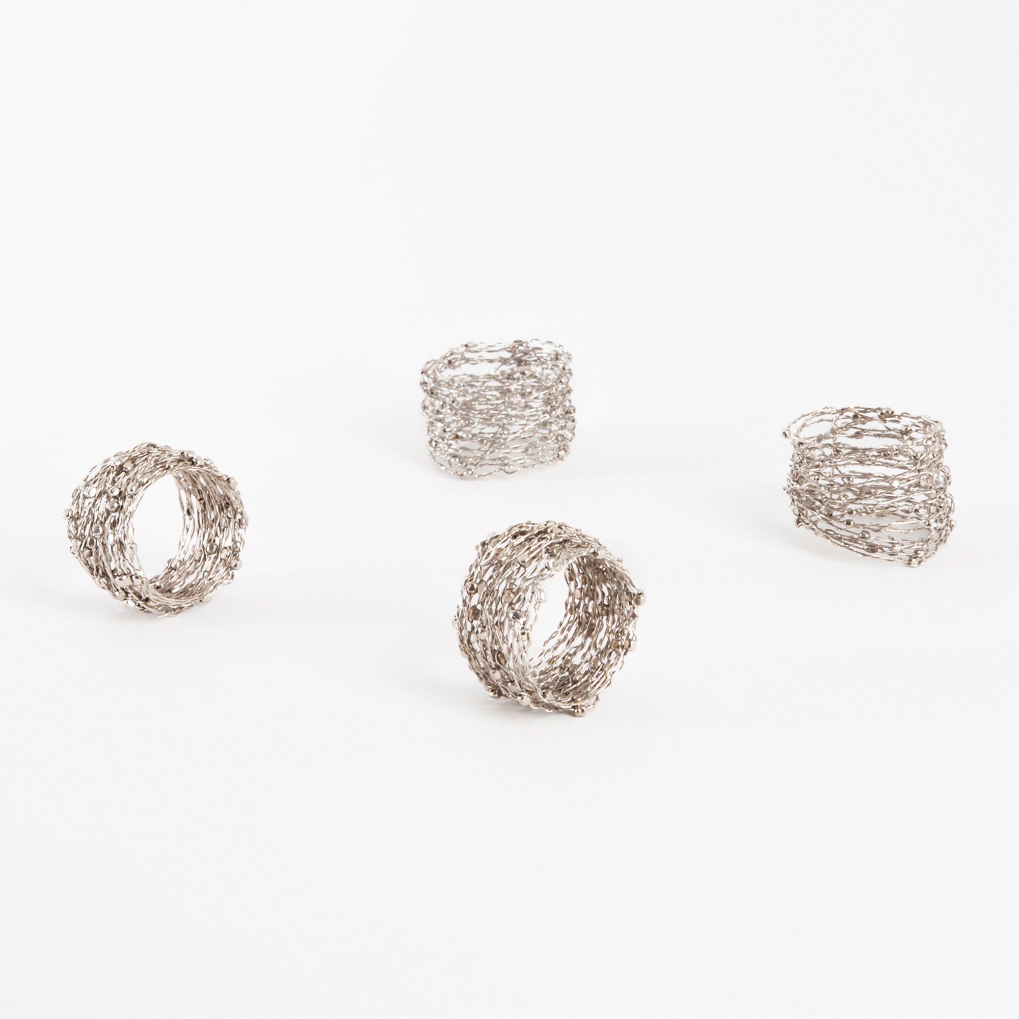 Metal Design Napkin Ring, Set of 4