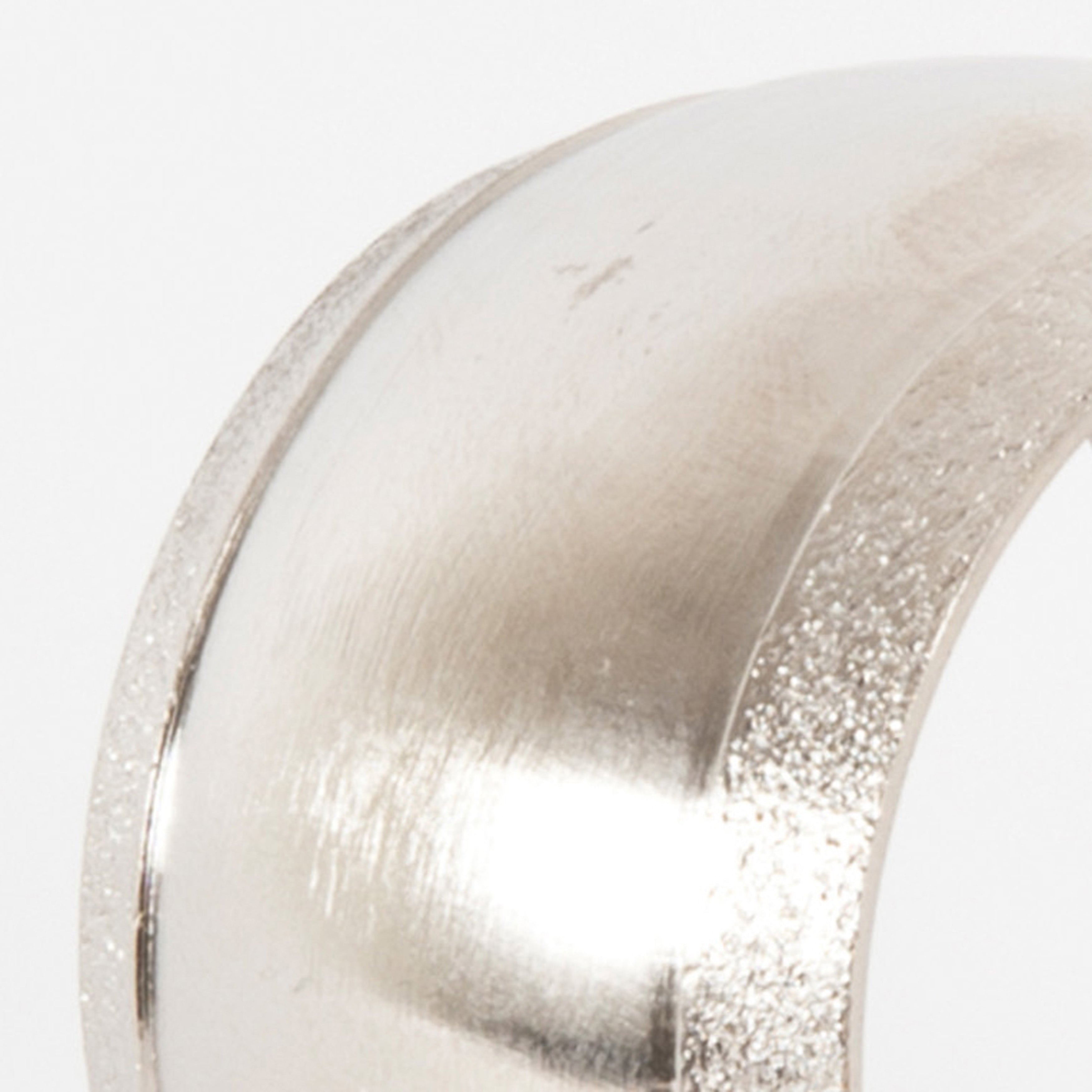 Rounded Silver Napkin Ring, Set of 4