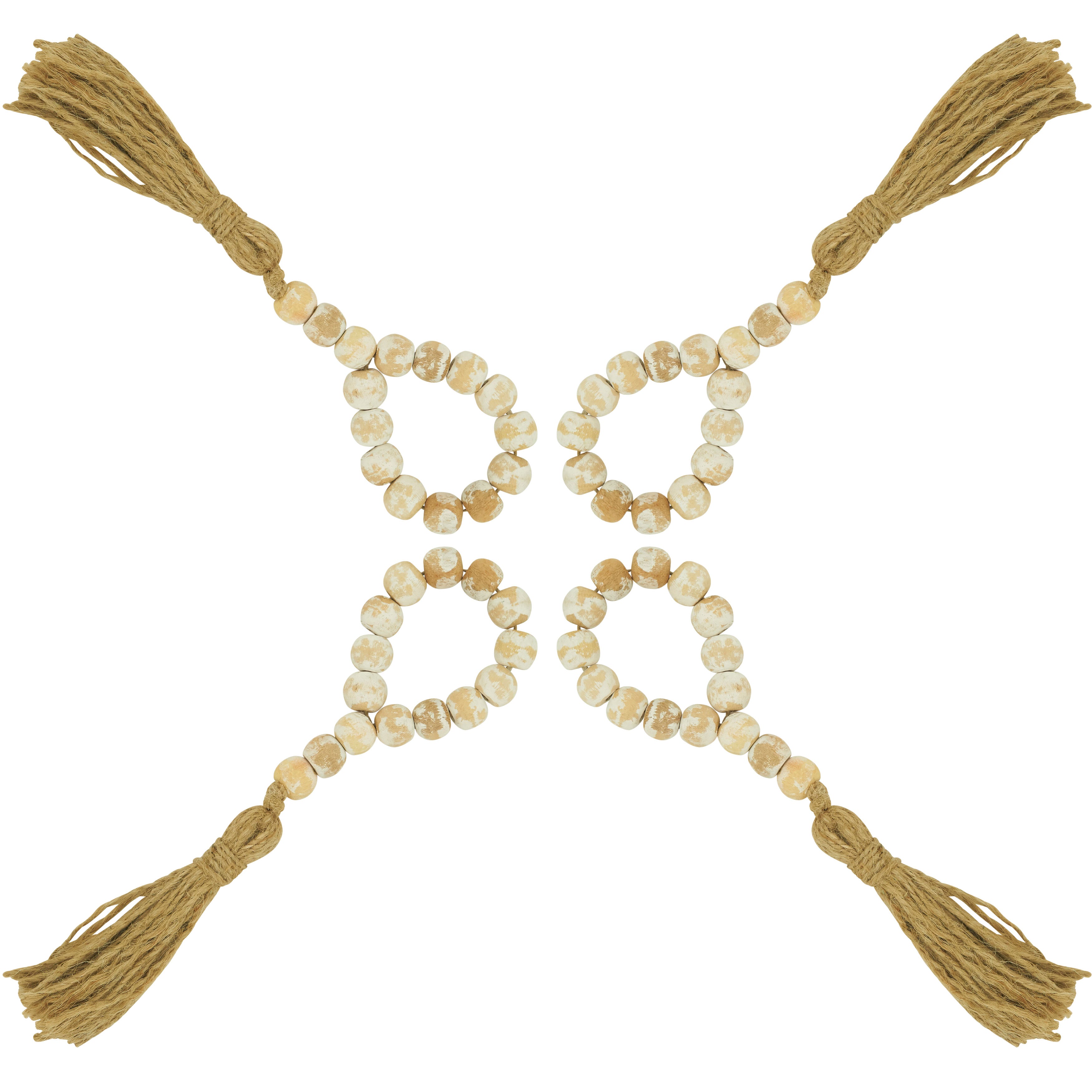 Pier 1 Wood Bead Tassel Napkin Ring - Thumbnail 5