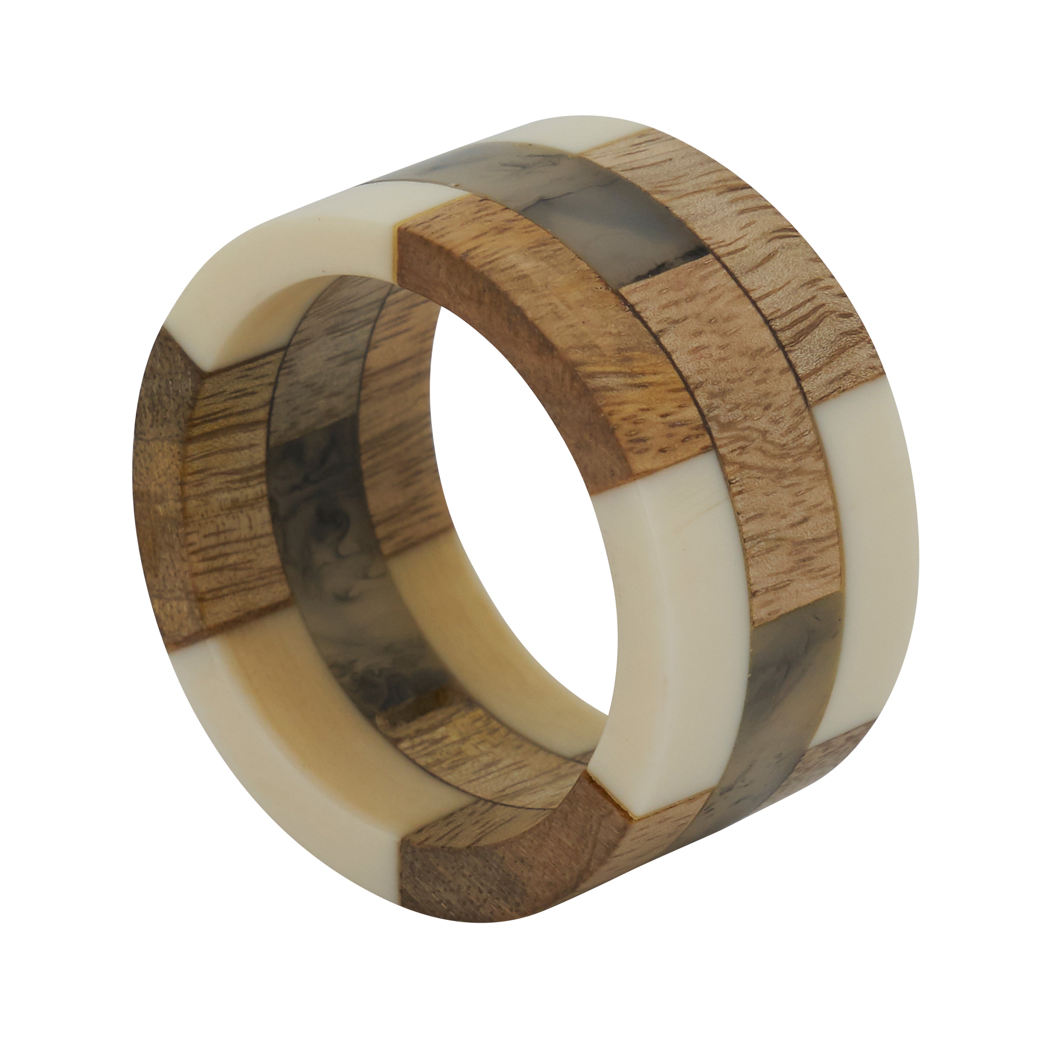 Pier 1 Wood Segments Napkin Ring
