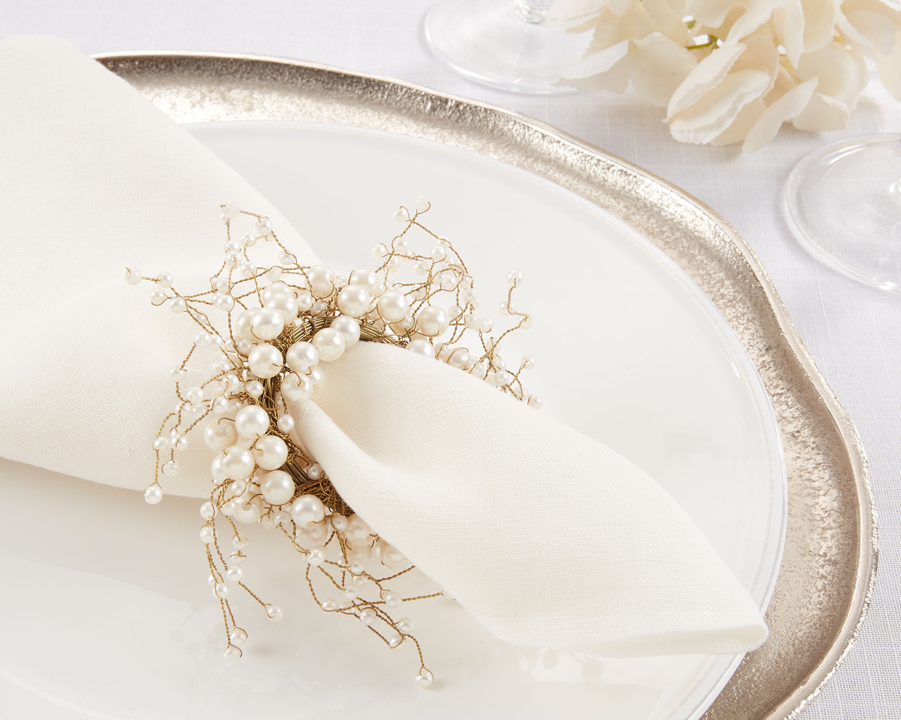 Pier 1 Pearl Wreath Napkin Ring - Thumbnail 3
