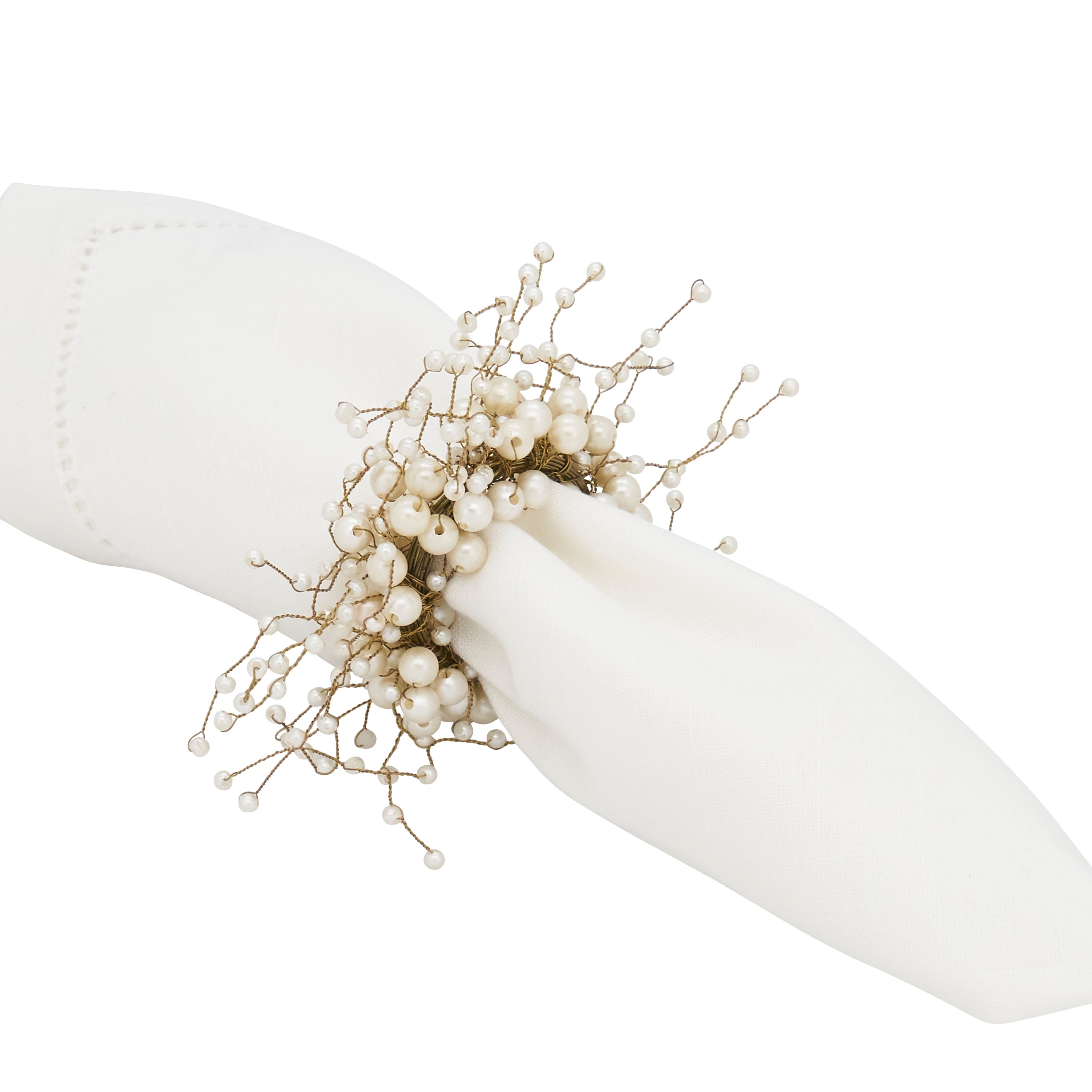 Pier 1 Pearl Wreath Napkin Ring - Thumbnail 4